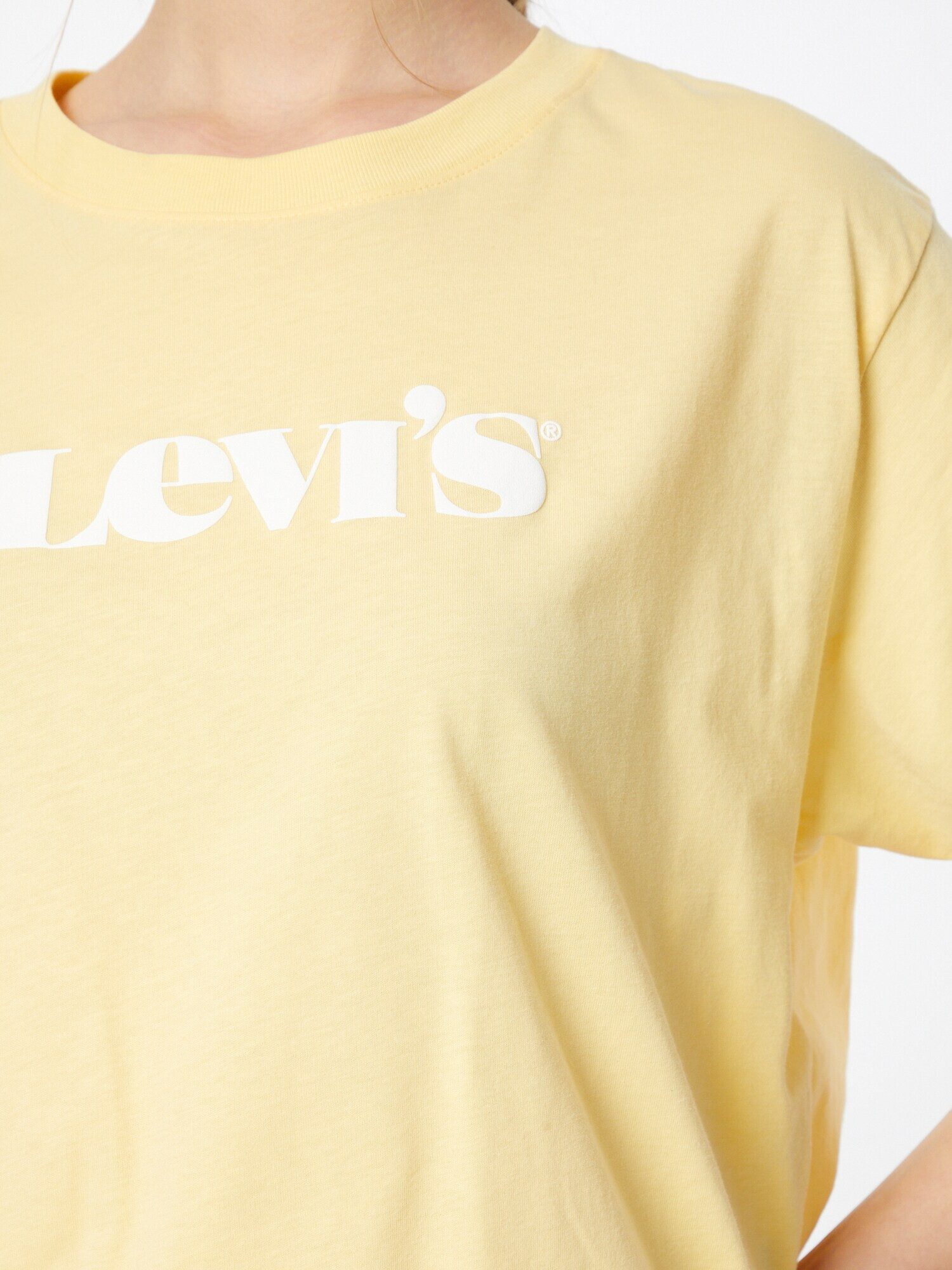 LEVI'S Tricou galben / alb - Pled.ro