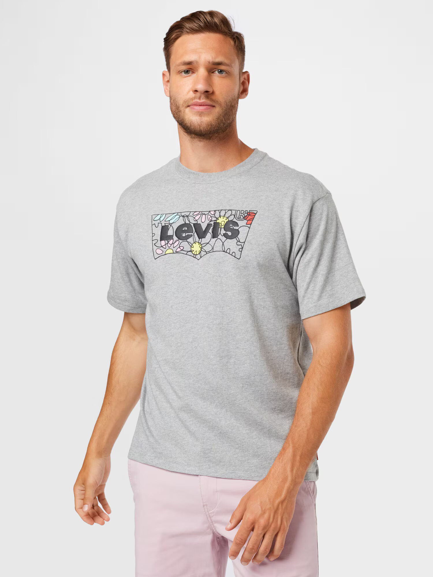 LEVI'S Tricou galben deschis / gri amestecat / mov pastel / roșu deschis / negru - Pled.ro