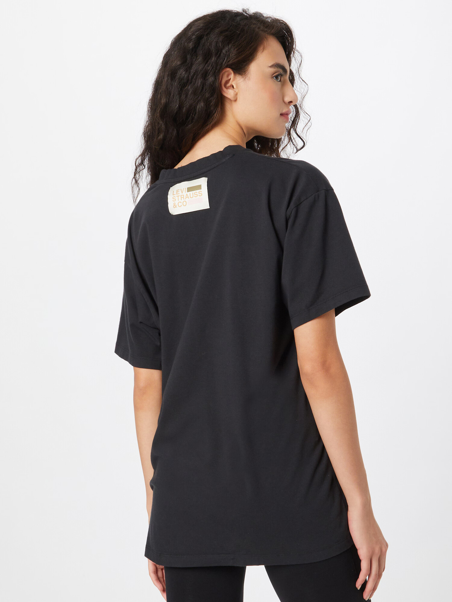 LEVI'S Tricou 'GRAPHIC COBALT TEE BLACKS' negru / alb - Pled.ro