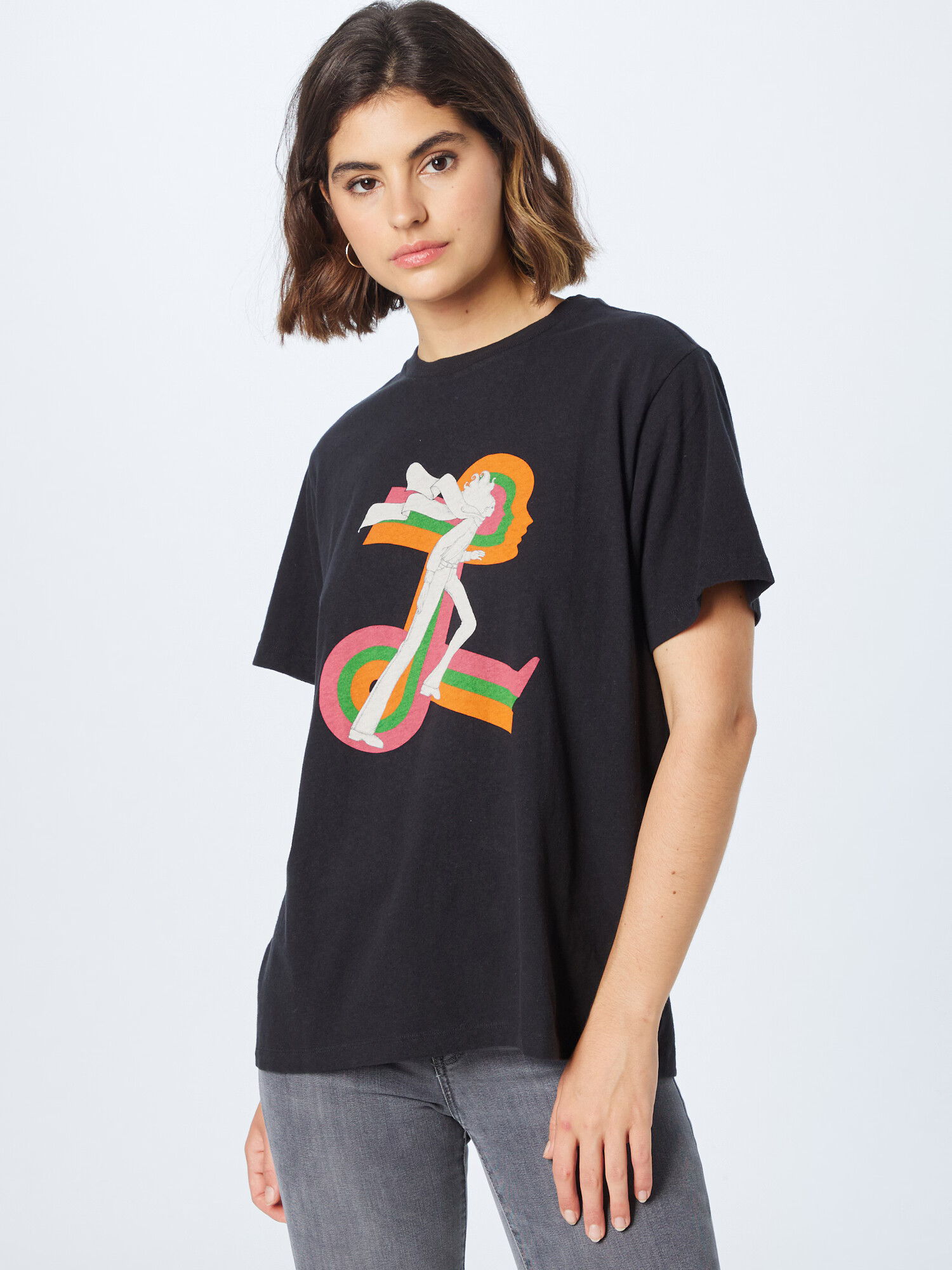 LEVI'S Tricou 'GRAPHIC JET TEE MULTI-COLOR' portocaliu / roz / negru / alb - Pled.ro