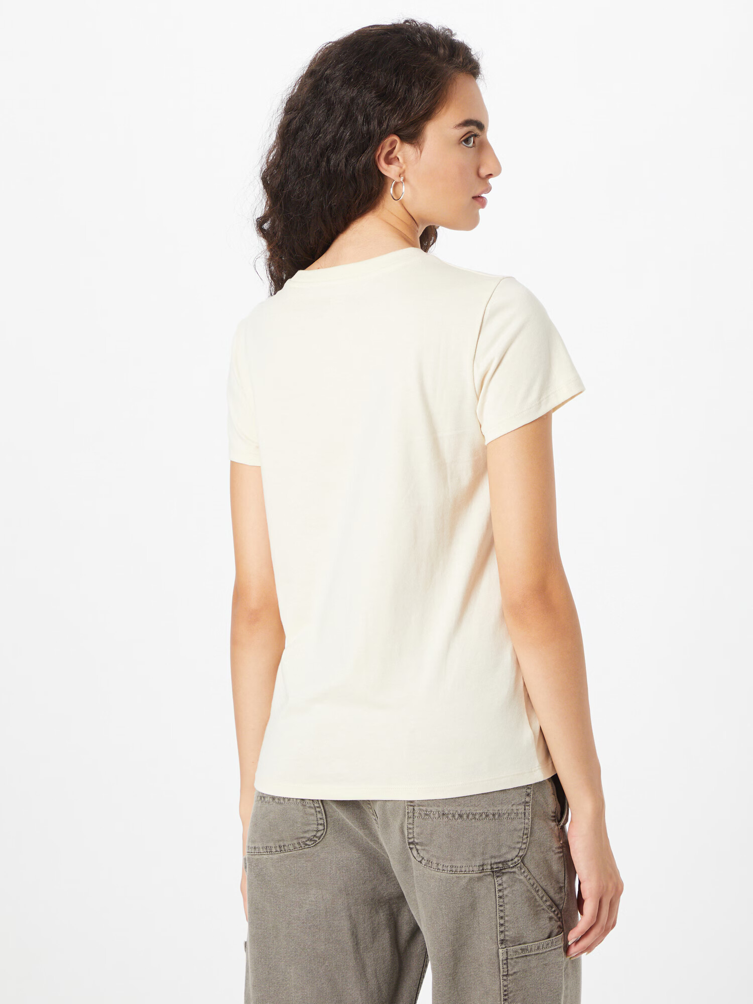 LEVI'S Tricou 'The Perfect' grej / alb - Pled.ro