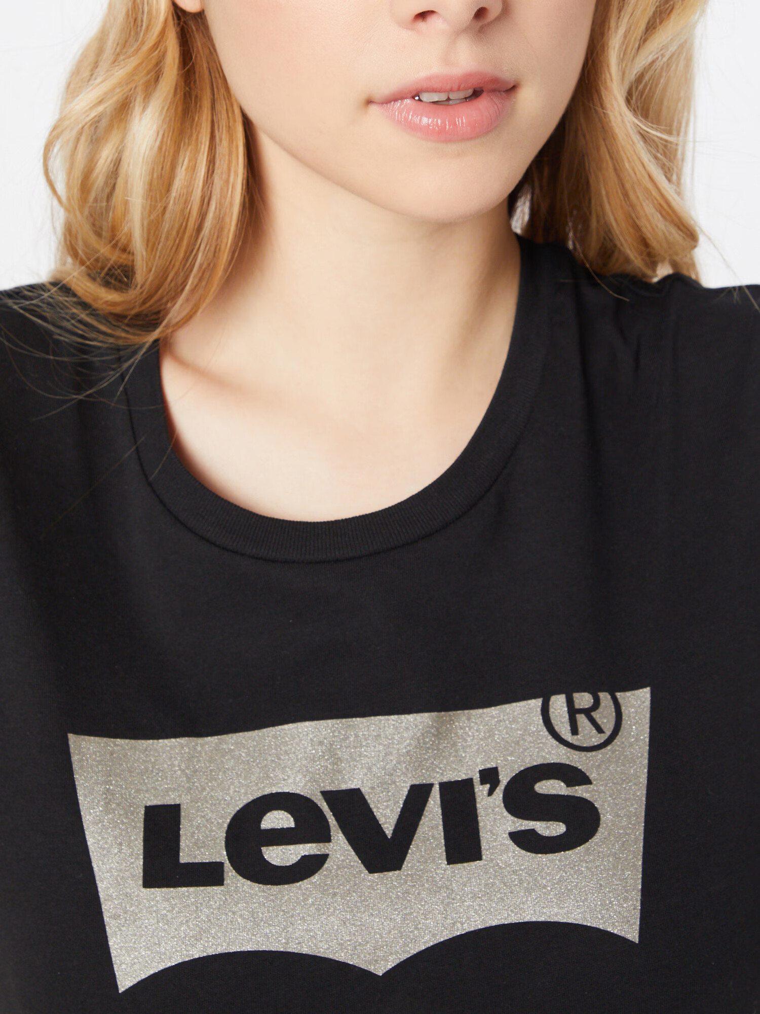 LEVI'S Tricou grej / negru - Pled.ro