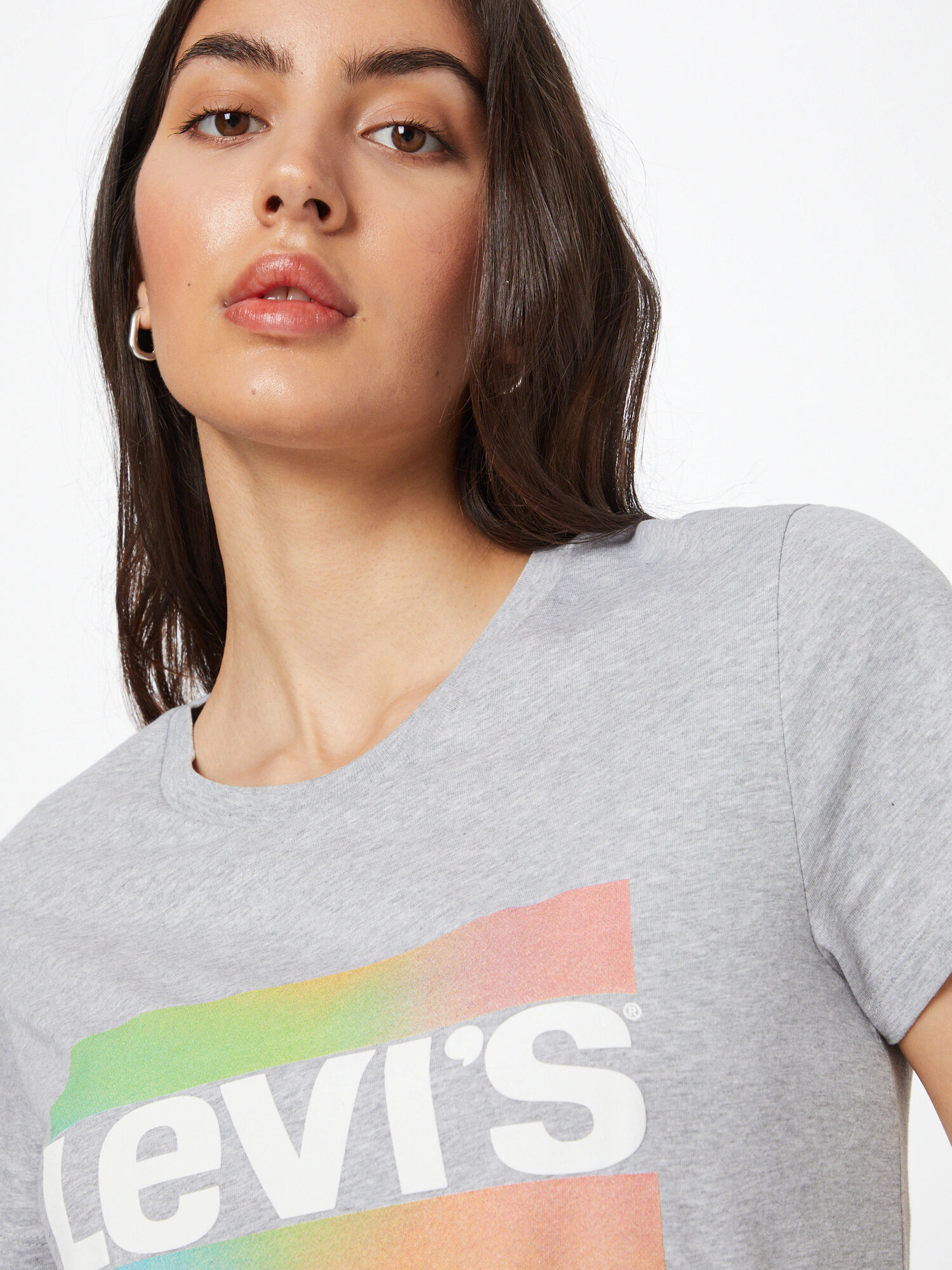 LEVI'S Tricou 'The Perfect' gri amestecat / mai multe culori - Pled.ro