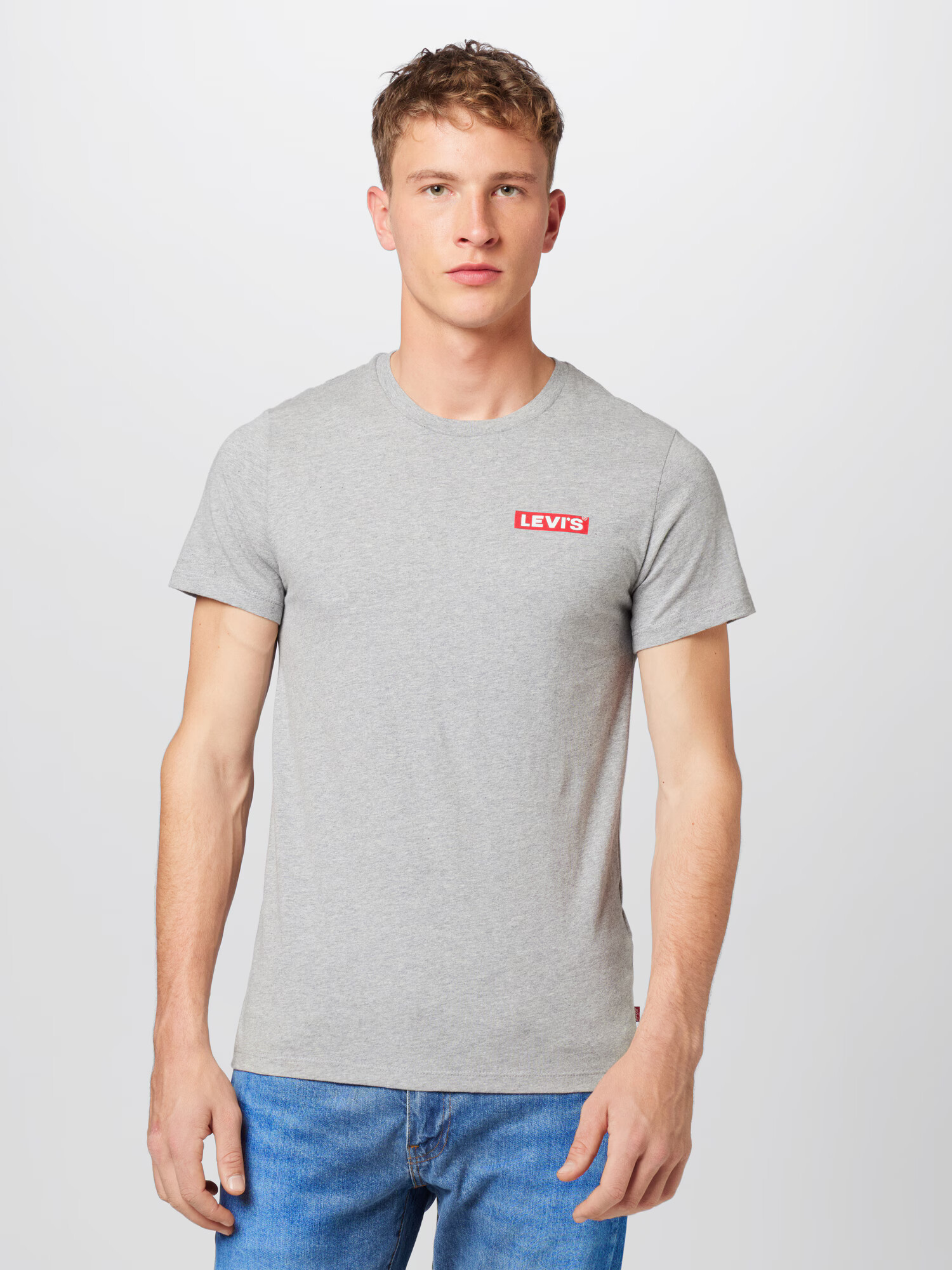 LEVI'S Tricou gri amestecat / roșu / alb - Pled.ro