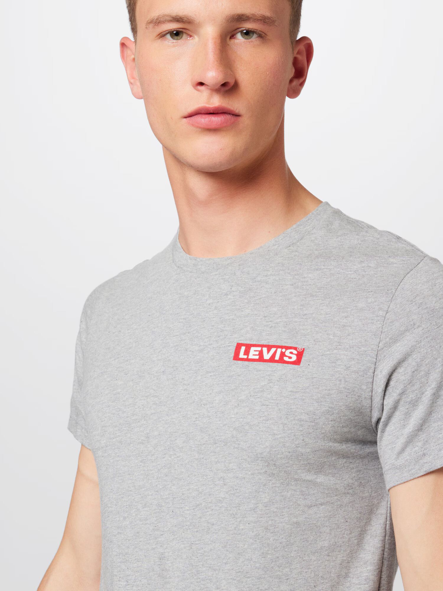 LEVI'S Tricou gri amestecat / roșu / alb - Pled.ro