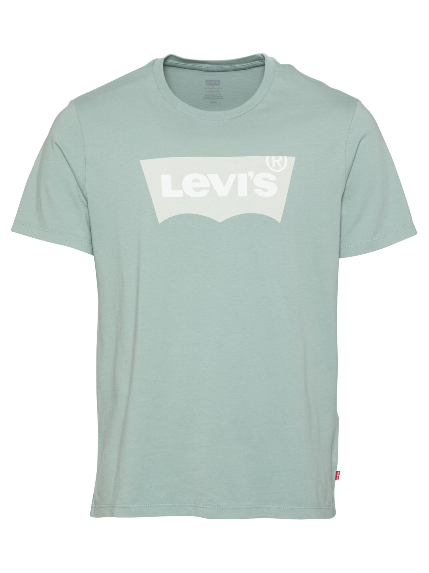 LEVI'S Tricou gri deschis / verde mentă / alb - Pled.ro