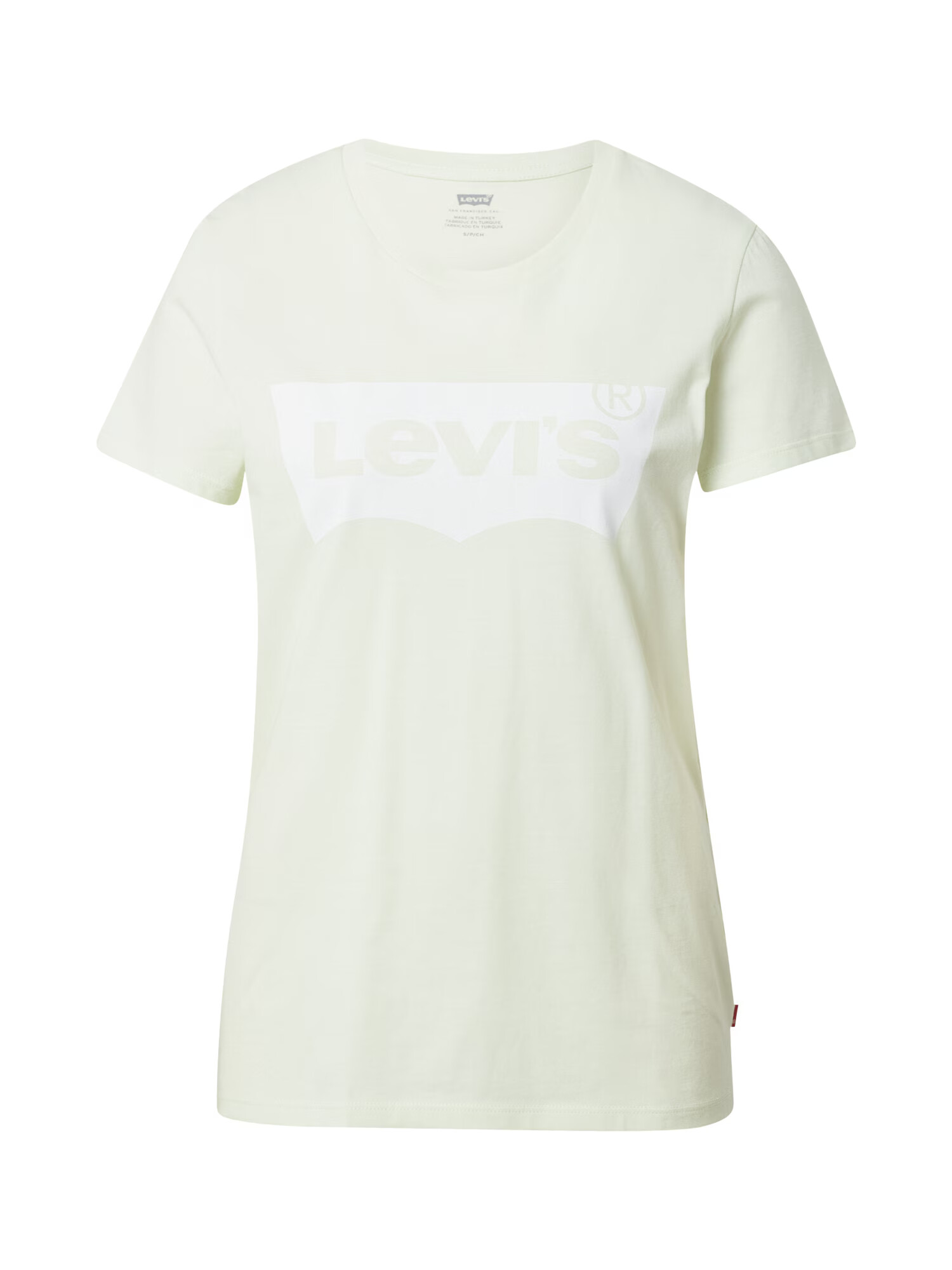 LEVI'S Tricou 'LSE THE PERFECT TEE GREENS' gri fumuriu / alb - Pled.ro