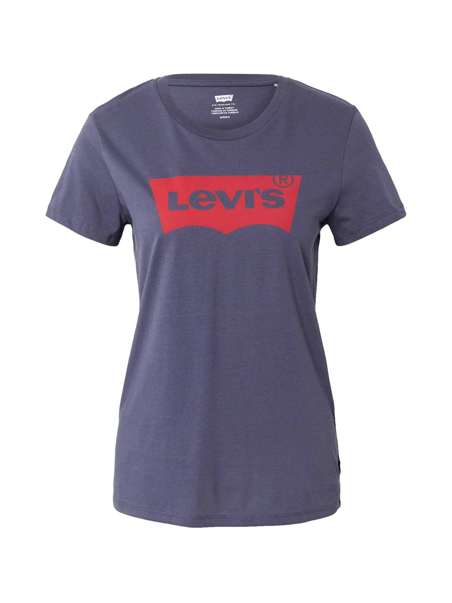 LEVI'S Tricou 'The Perfect' gri grafit / roșu - Pled.ro