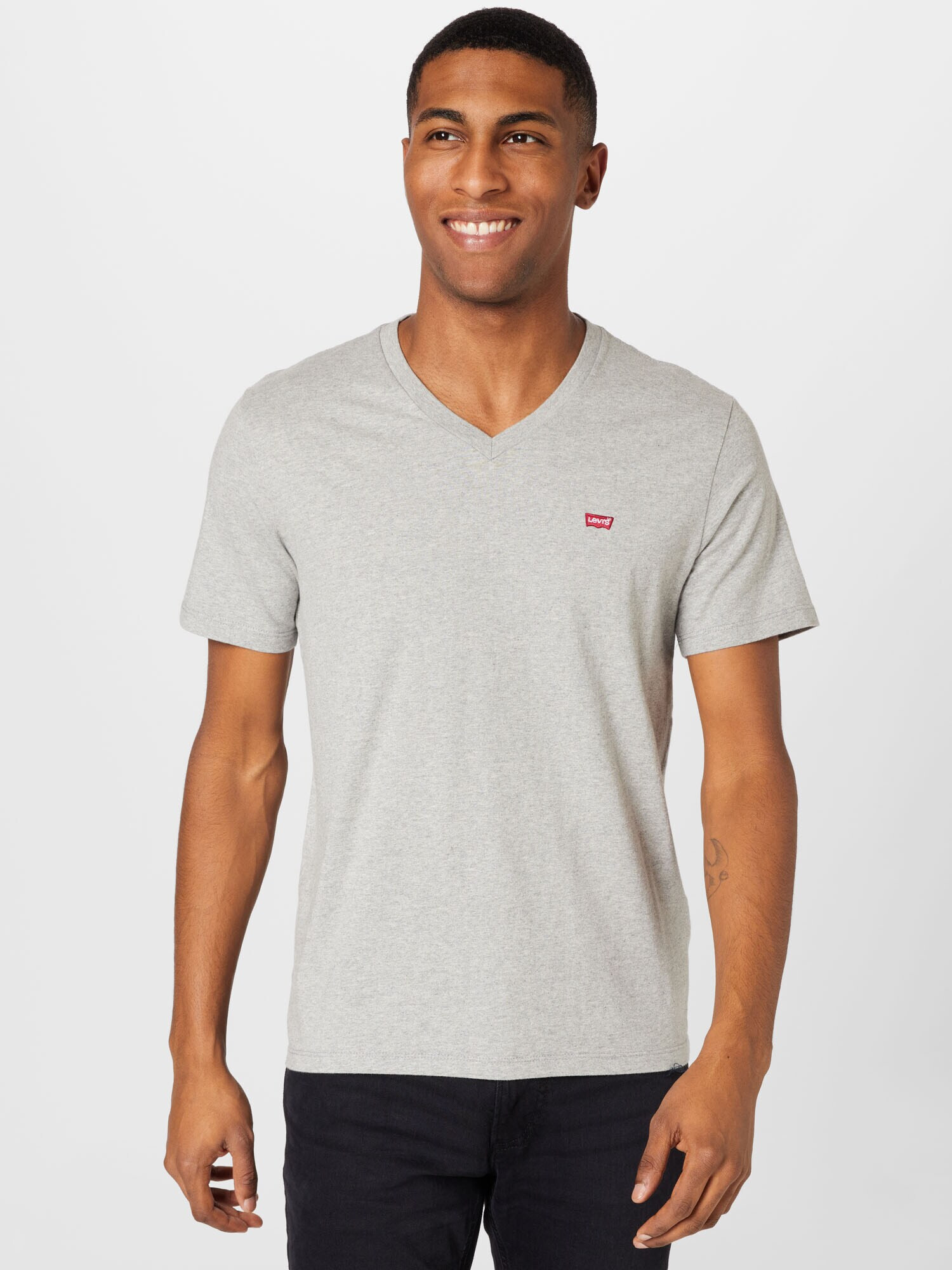 LEVI'S Tricou gri / roșu - Pled.ro