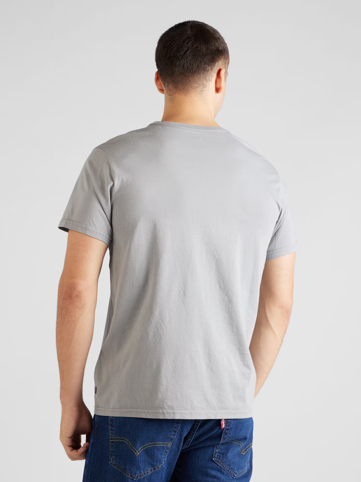 LEVI'S Tricou gri / roșu / alb - Pled.ro