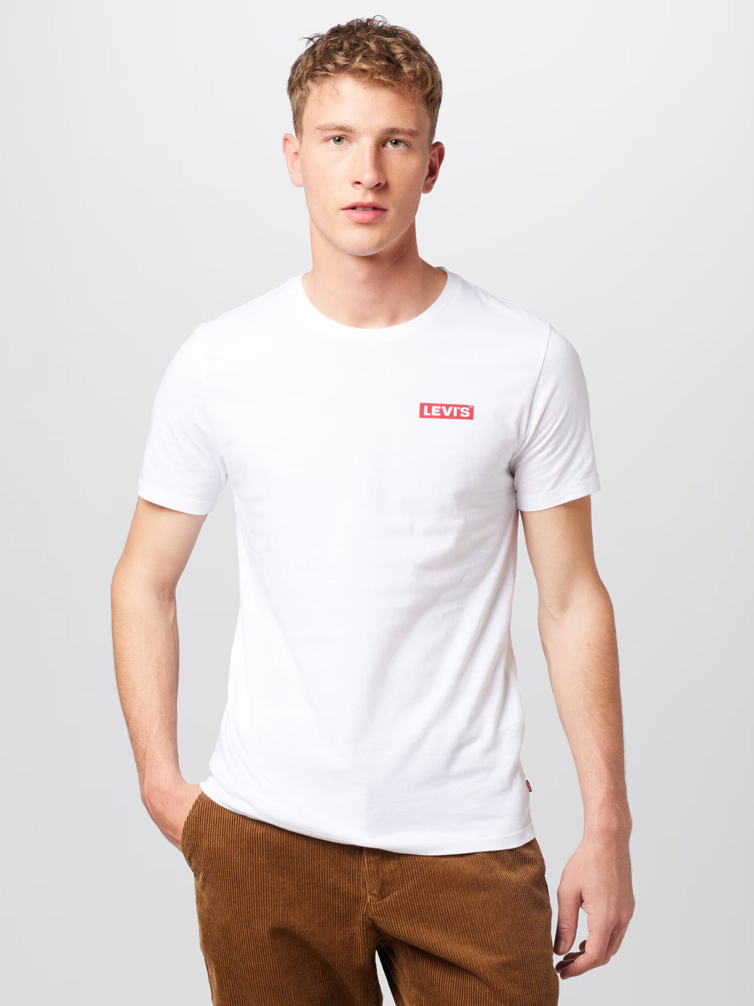 LEVI'S Tricou kaki / roșu / alb - Pled.ro