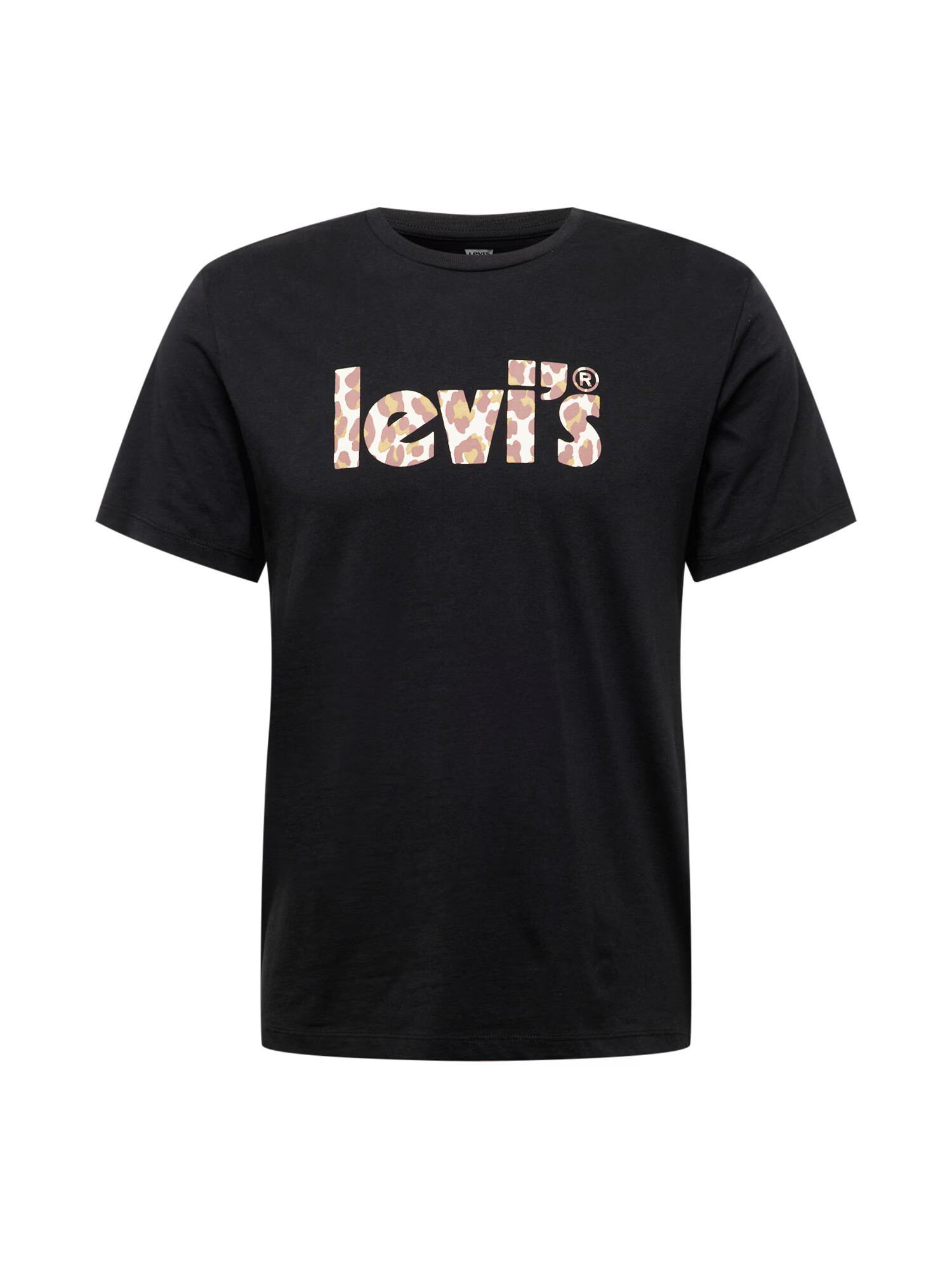 LEVI'S Tricou 'LSE_GRAPHIC CREWNECK TE BLACKS' nisipiu / maro ruginiu / negru / alb - Pled.ro