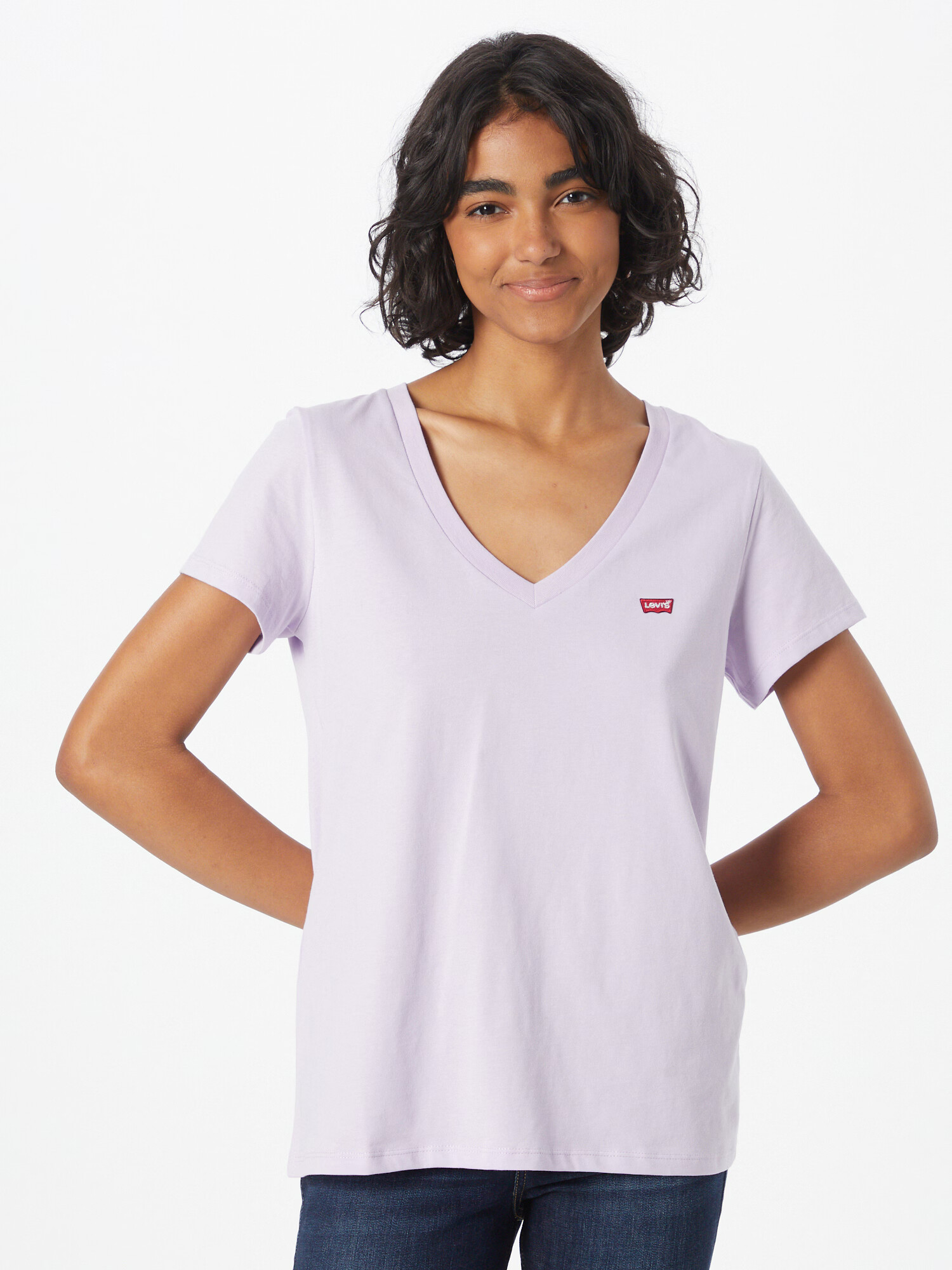 LEVI'S ® Tricou 'LSE_PERFECT VNECK BLUES' mov pastel / mov deschis - Pled.ro