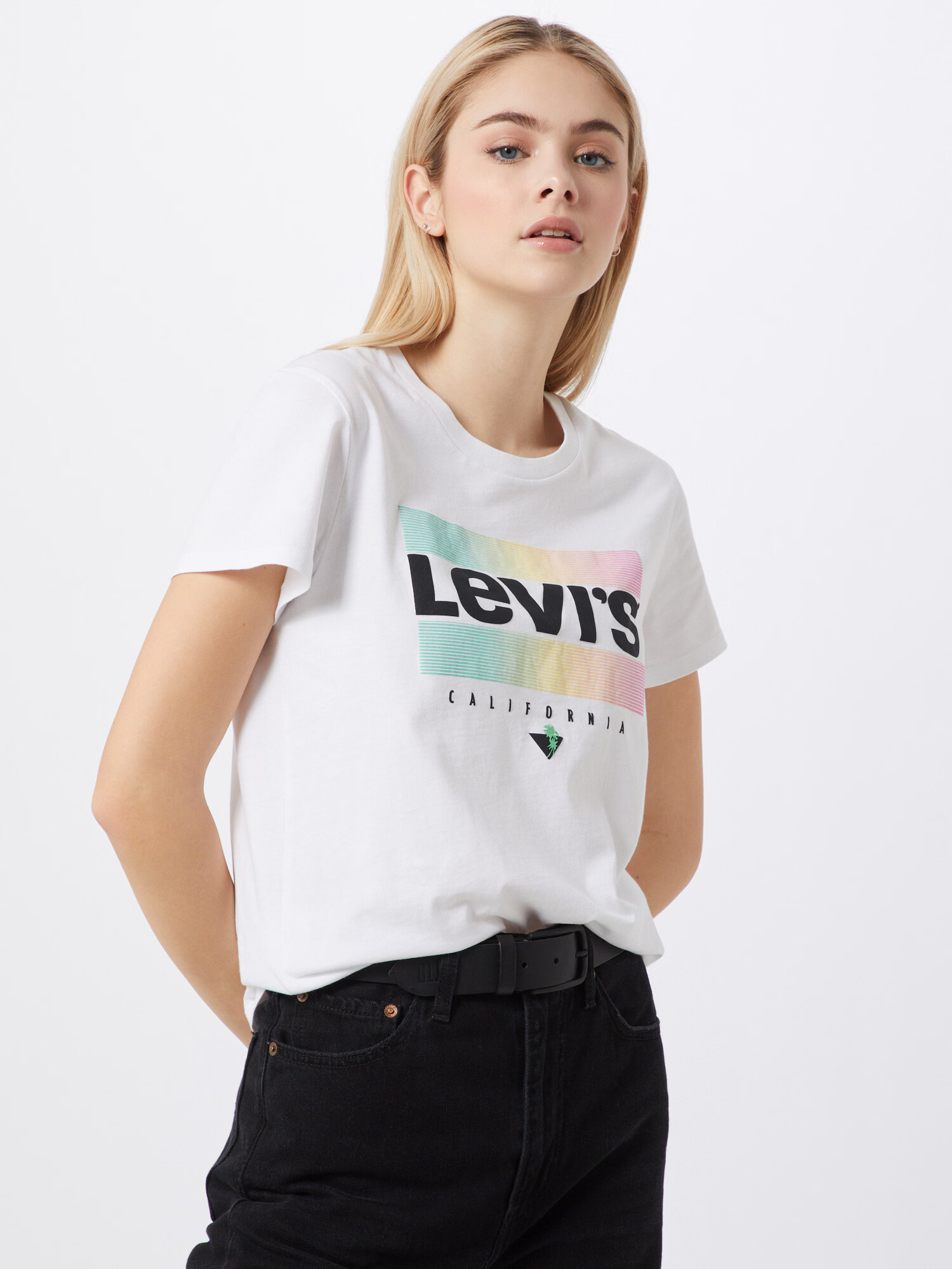 LEVI'S ® Tricou 'THE PERFECT TEE NEUTRALS' mai multe culori / alb - Pled.ro