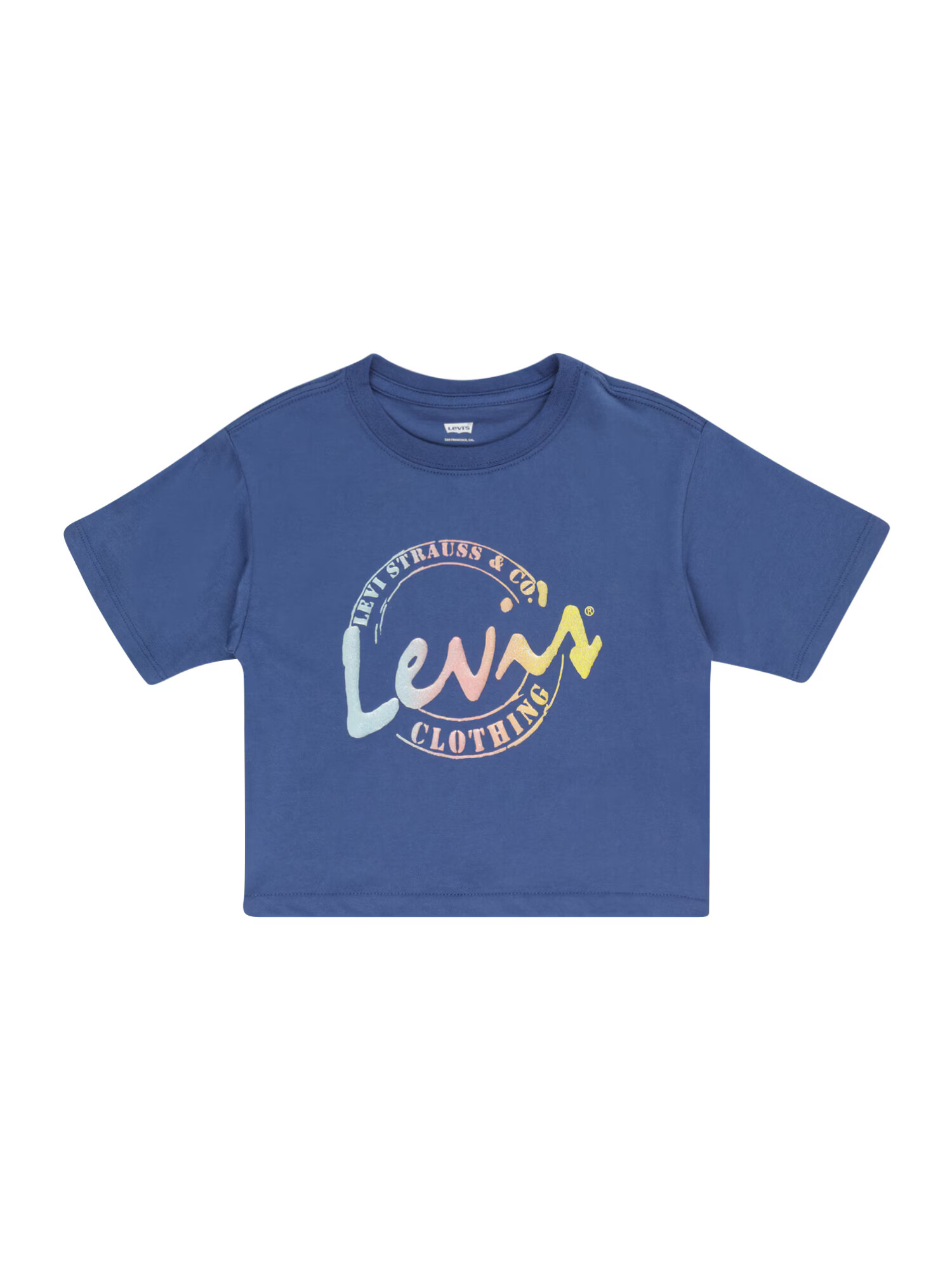 LEVI'S Tricou 'MEET AND GREET' albastru / albastru deschis / galben citron / rosé - Pled.ro