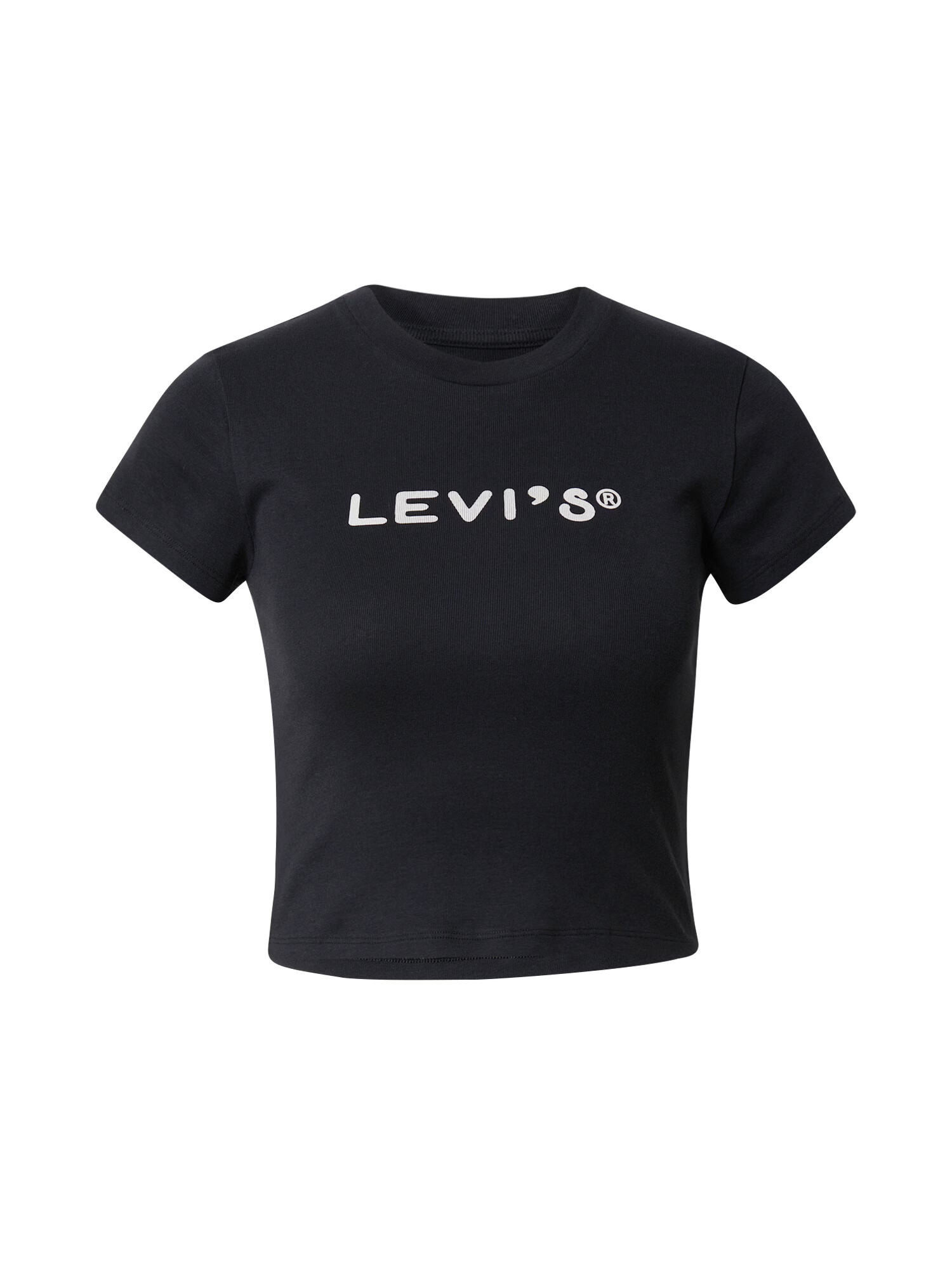 LEVI'S Tricou 'GRAPHIC MINI TEE BLACKS' negru / alb - Pled.ro