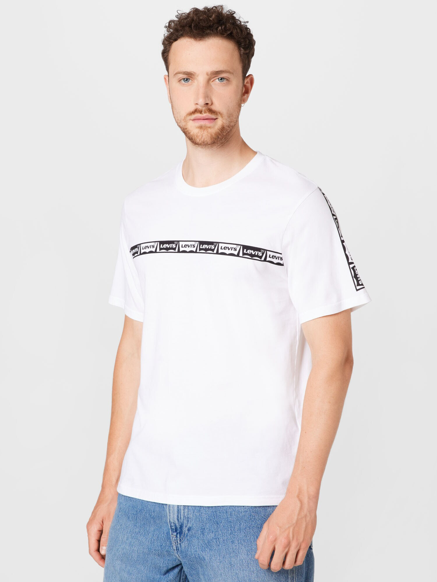 LEVI'S Tricou 'SS RELAXED FIT TEE NEUTRALS' negru / alb - Pled.ro