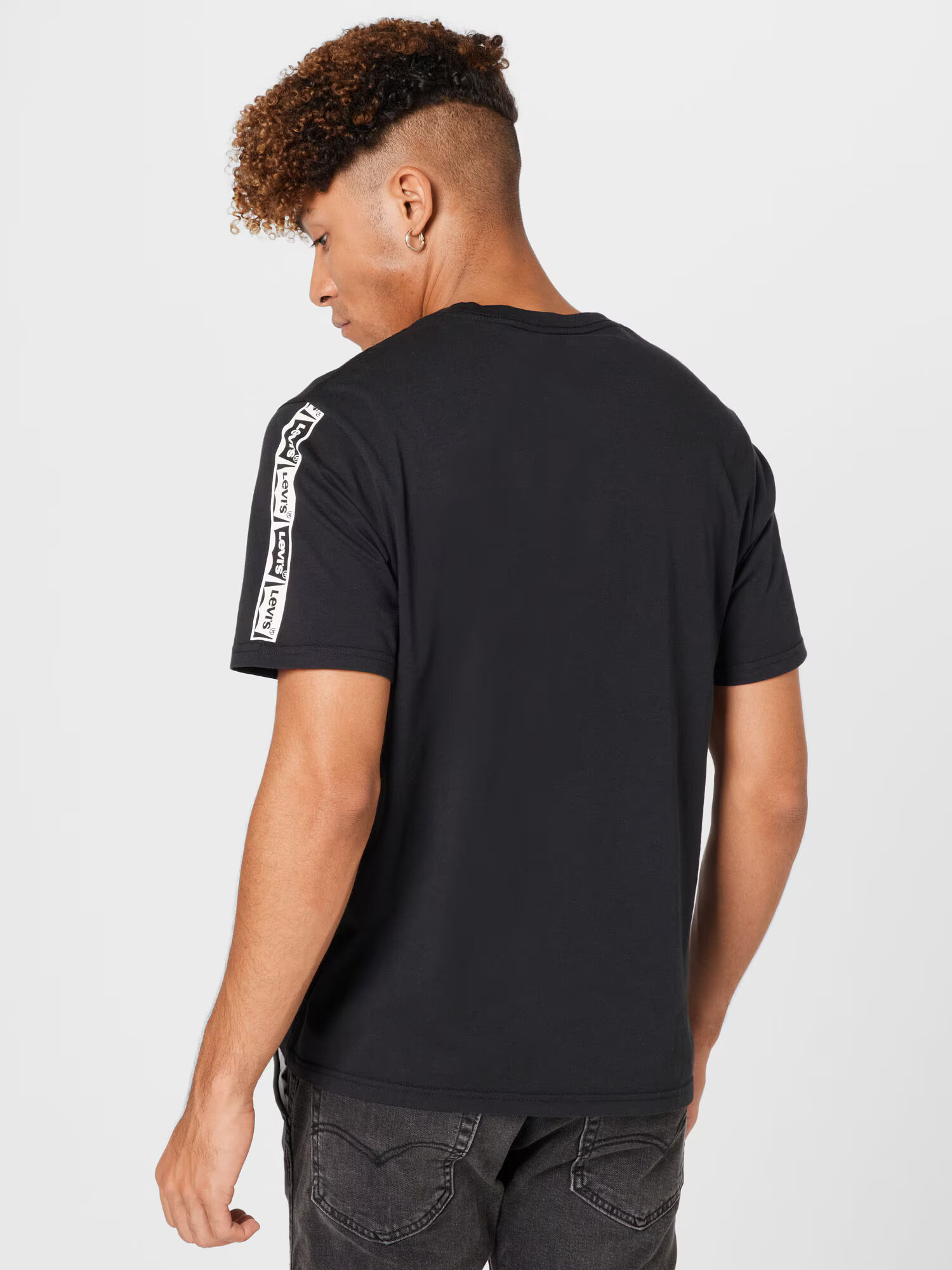 LEVI'S Tricou 'SS RELAXED FIT TEE BLACKS' negru / alb - Pled.ro