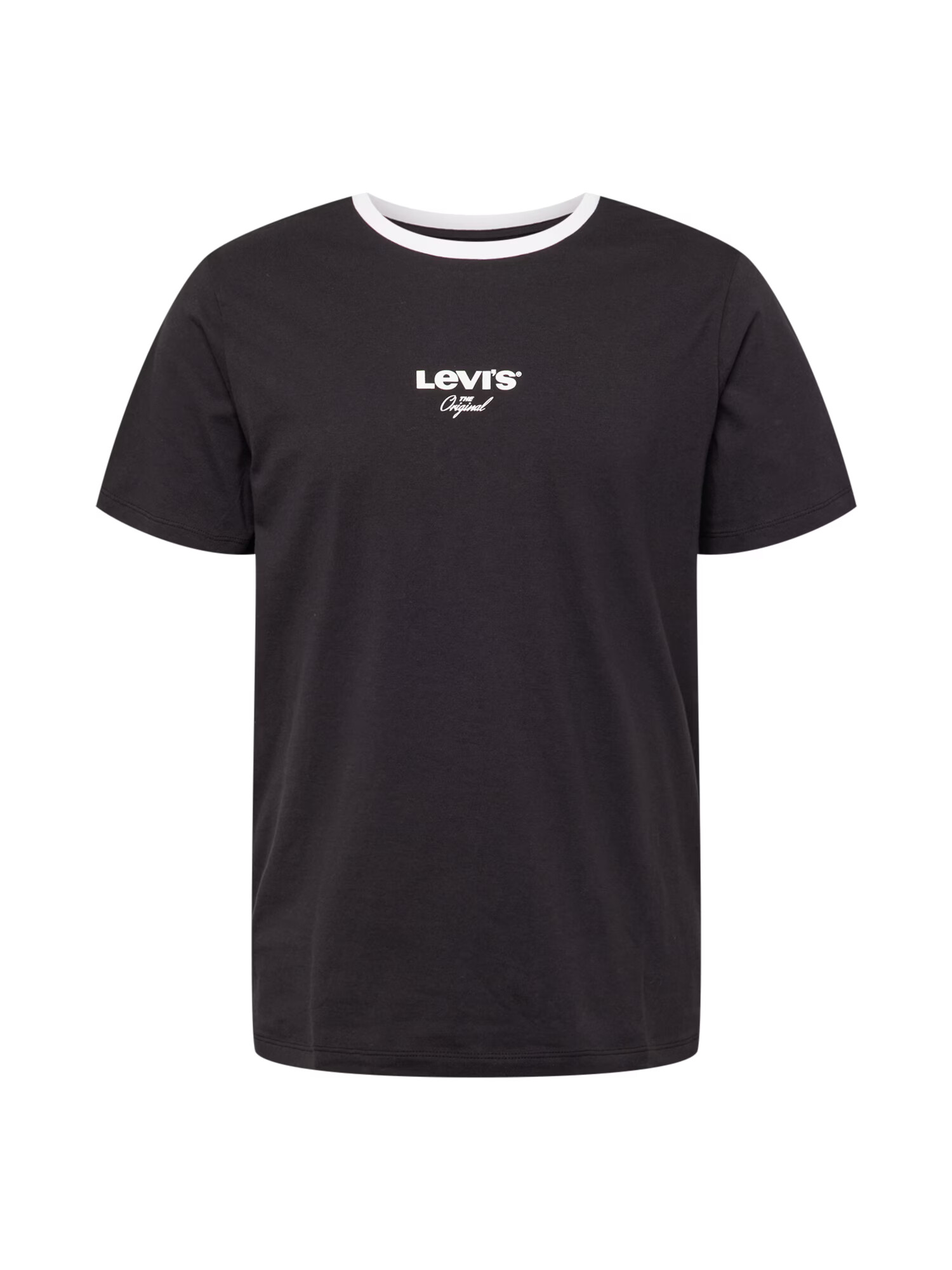 LEVI'S Tricou negru / alb - Pled.ro