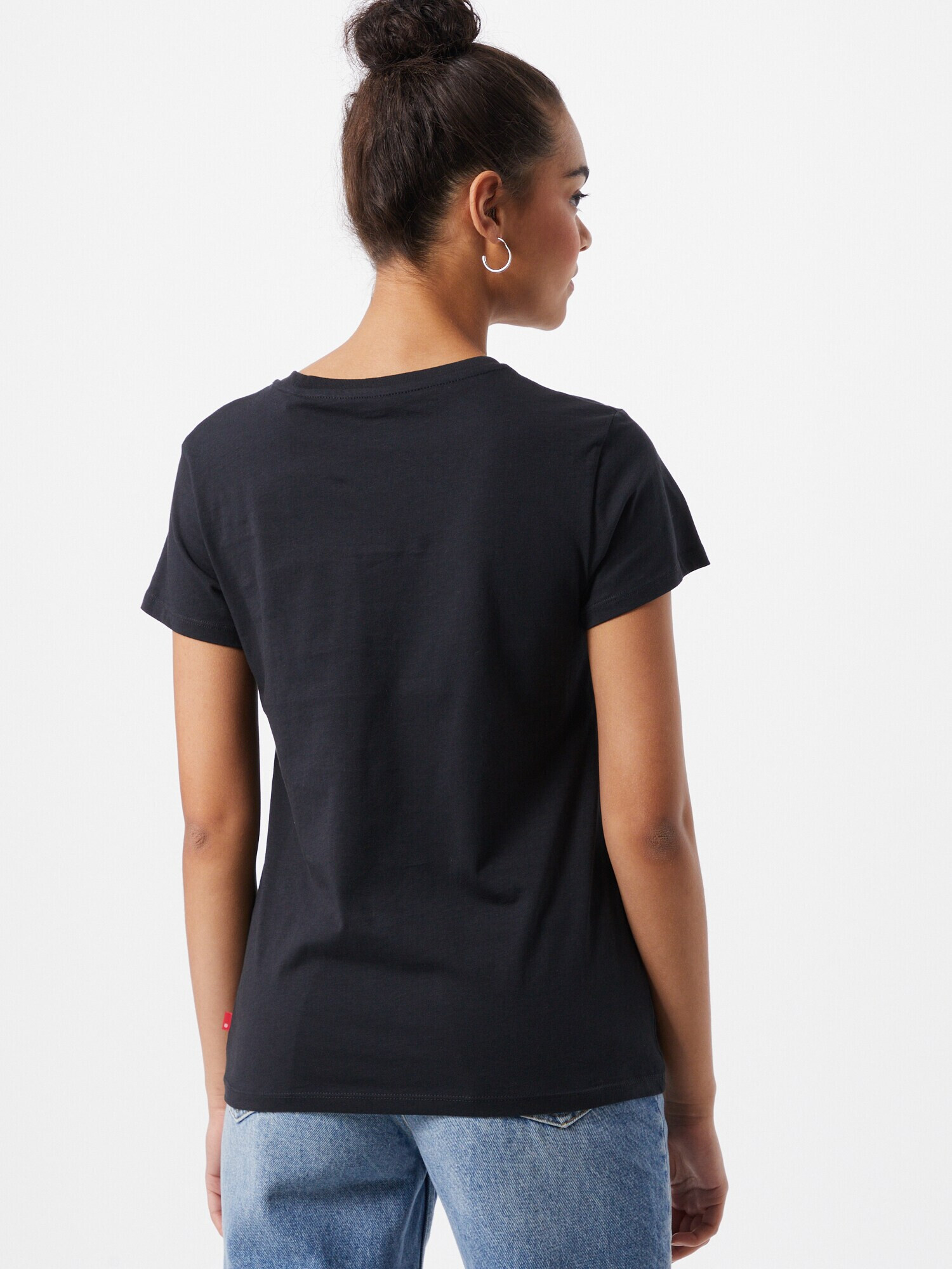 LEVI'S Tricou negru / alb - Pled.ro