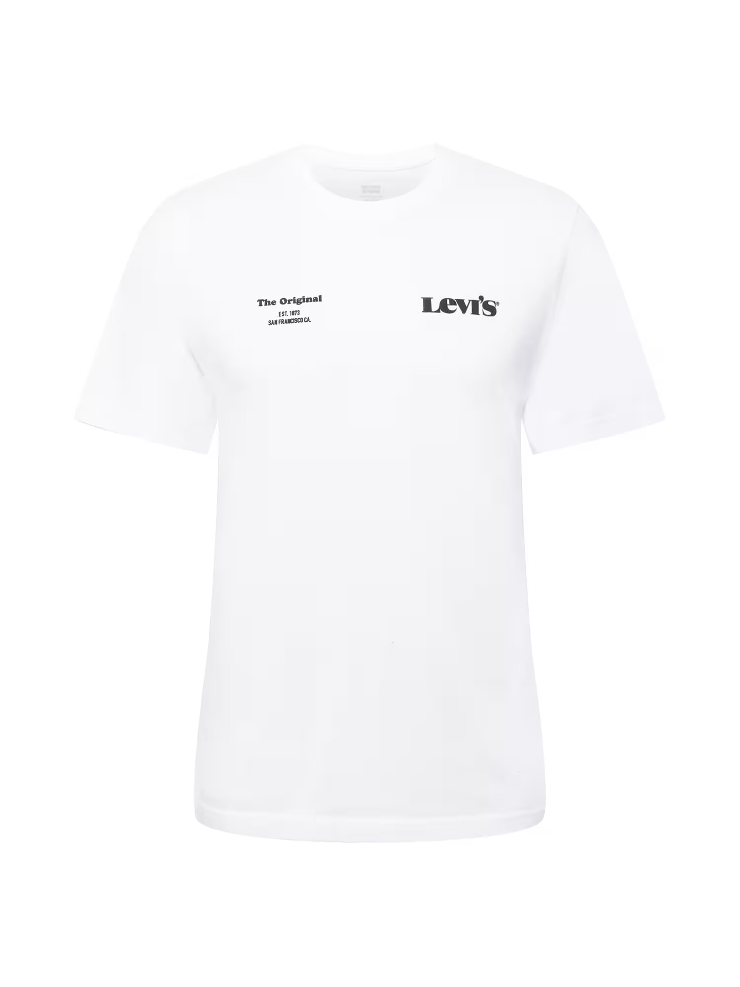 LEVI'S Tricou negru / alb - Pled.ro