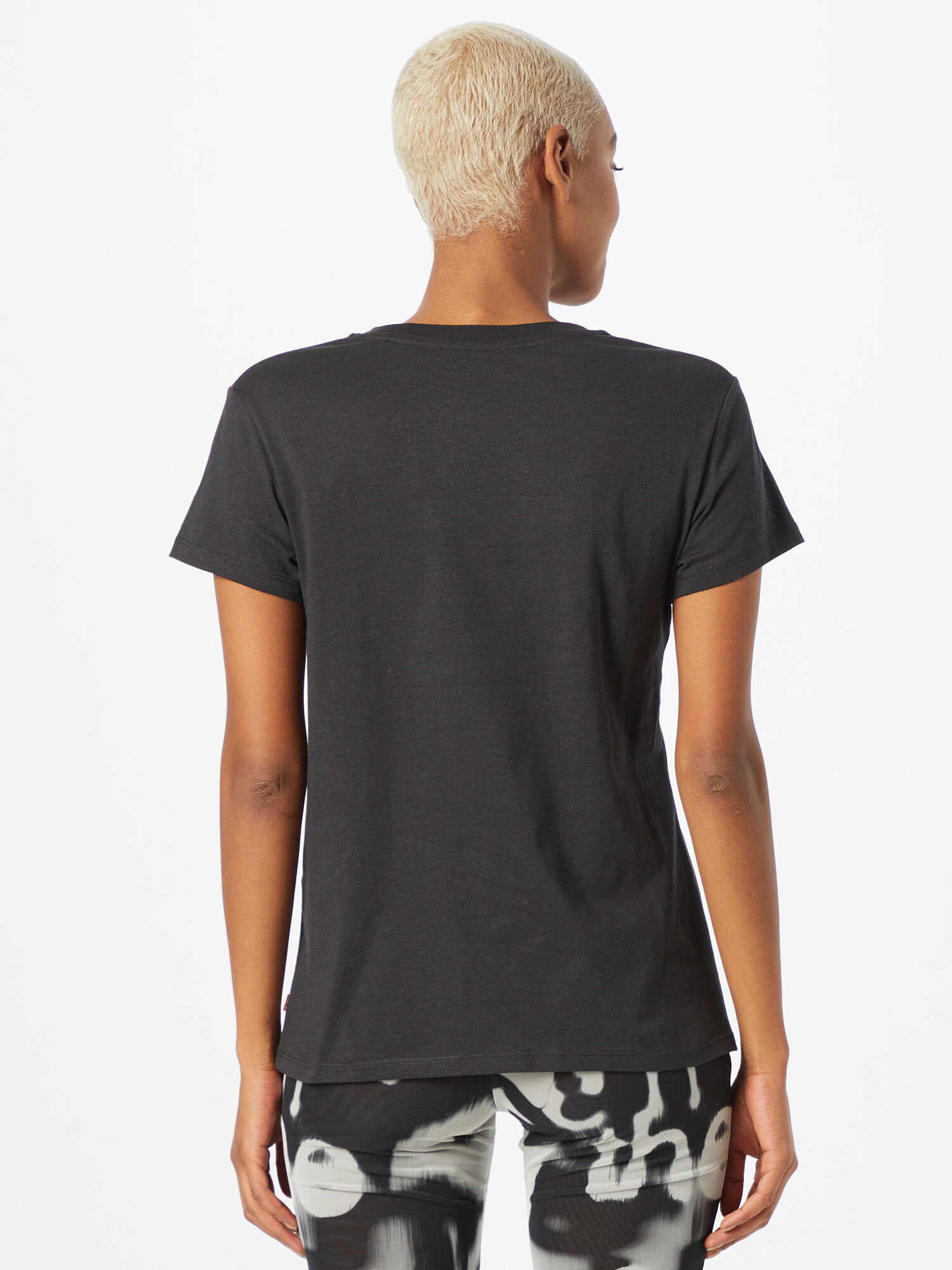 LEVI'S Tricou negru / argintiu - Pled.ro