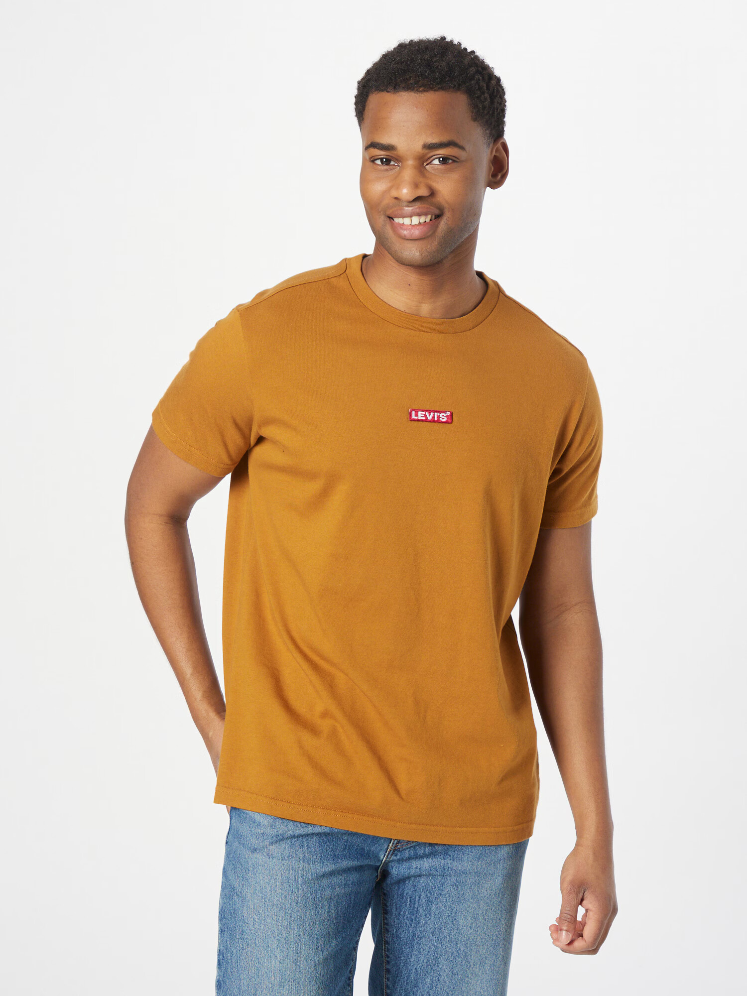 LEVI'S Tricou nisipiu / roșu / alb - Pled.ro