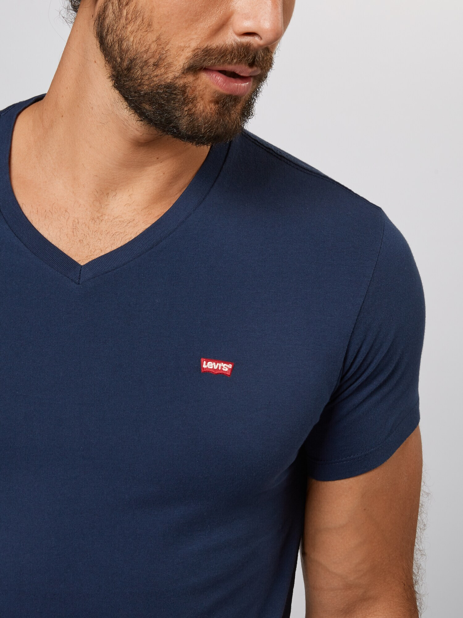 LEVI'S ® Tricou 'ORIGINAL HM VNECK BLUES' albastru închis - Pled.ro