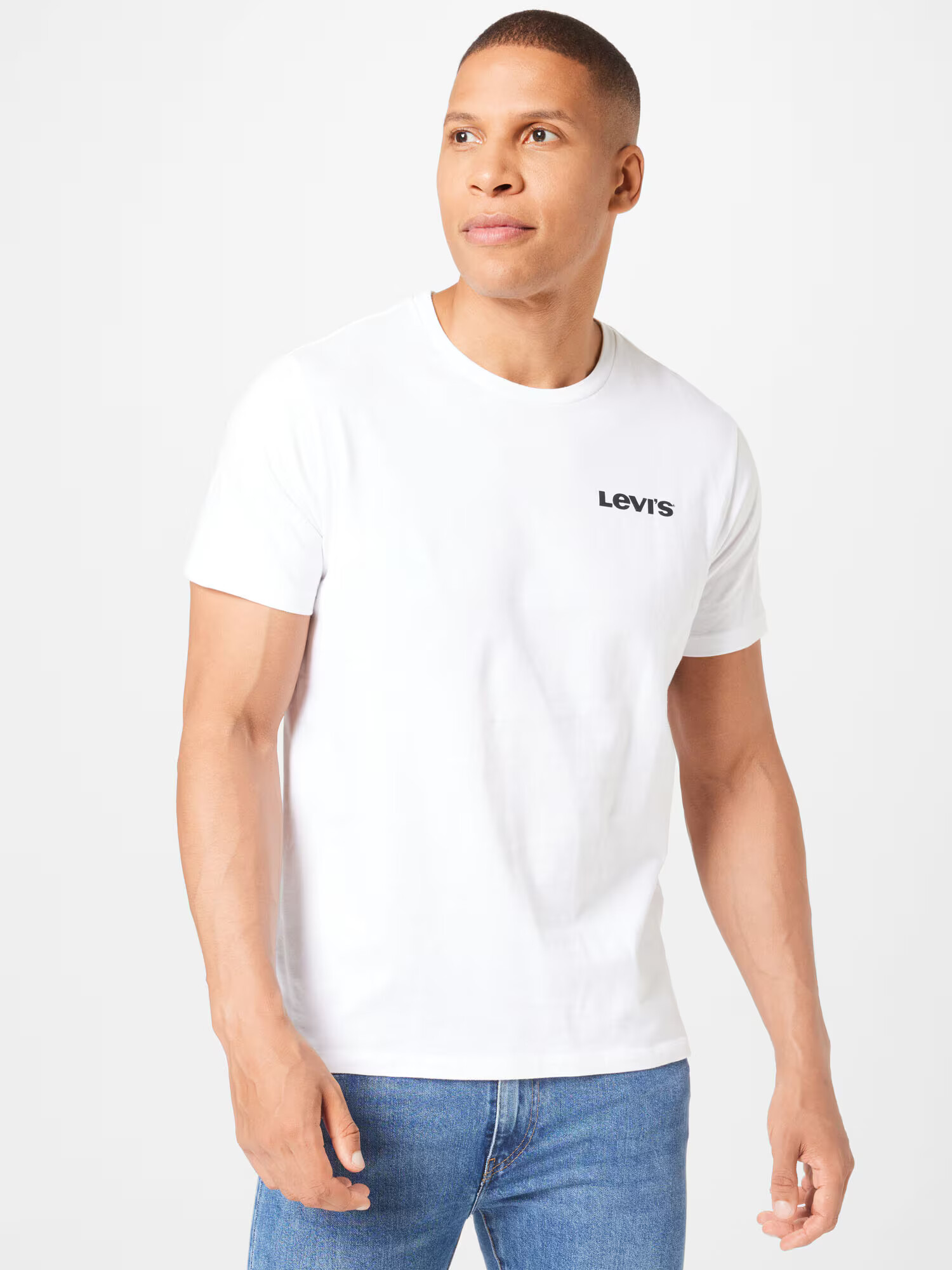 LEVI'S Tricou 'GRAPHIC CREWNECK TEE NEUTRALS' portocaliu / negru / alb - Pled.ro