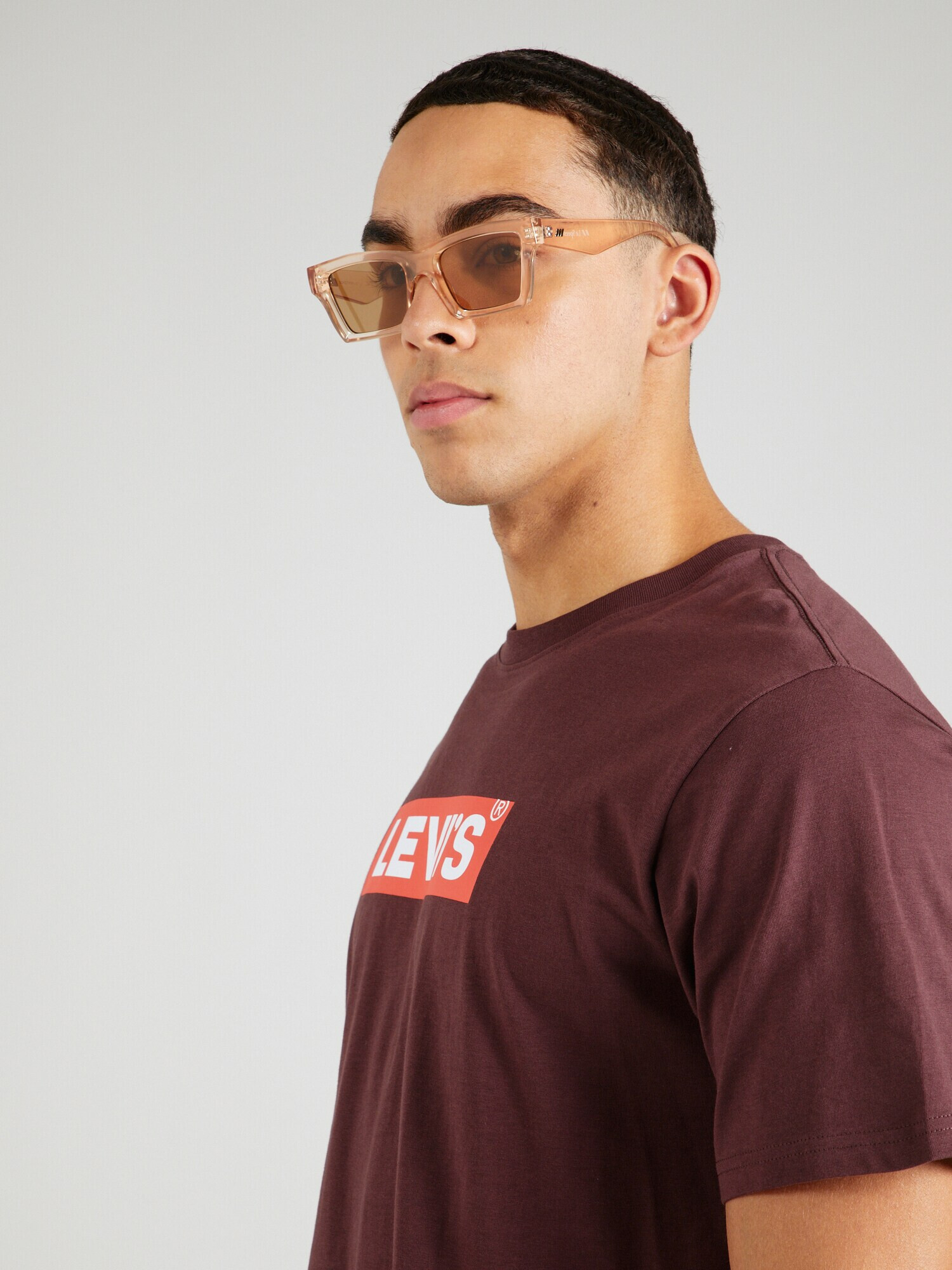 LEVI'S ® Tricou portocaliu / roșu burgundy / alb - Pled.ro