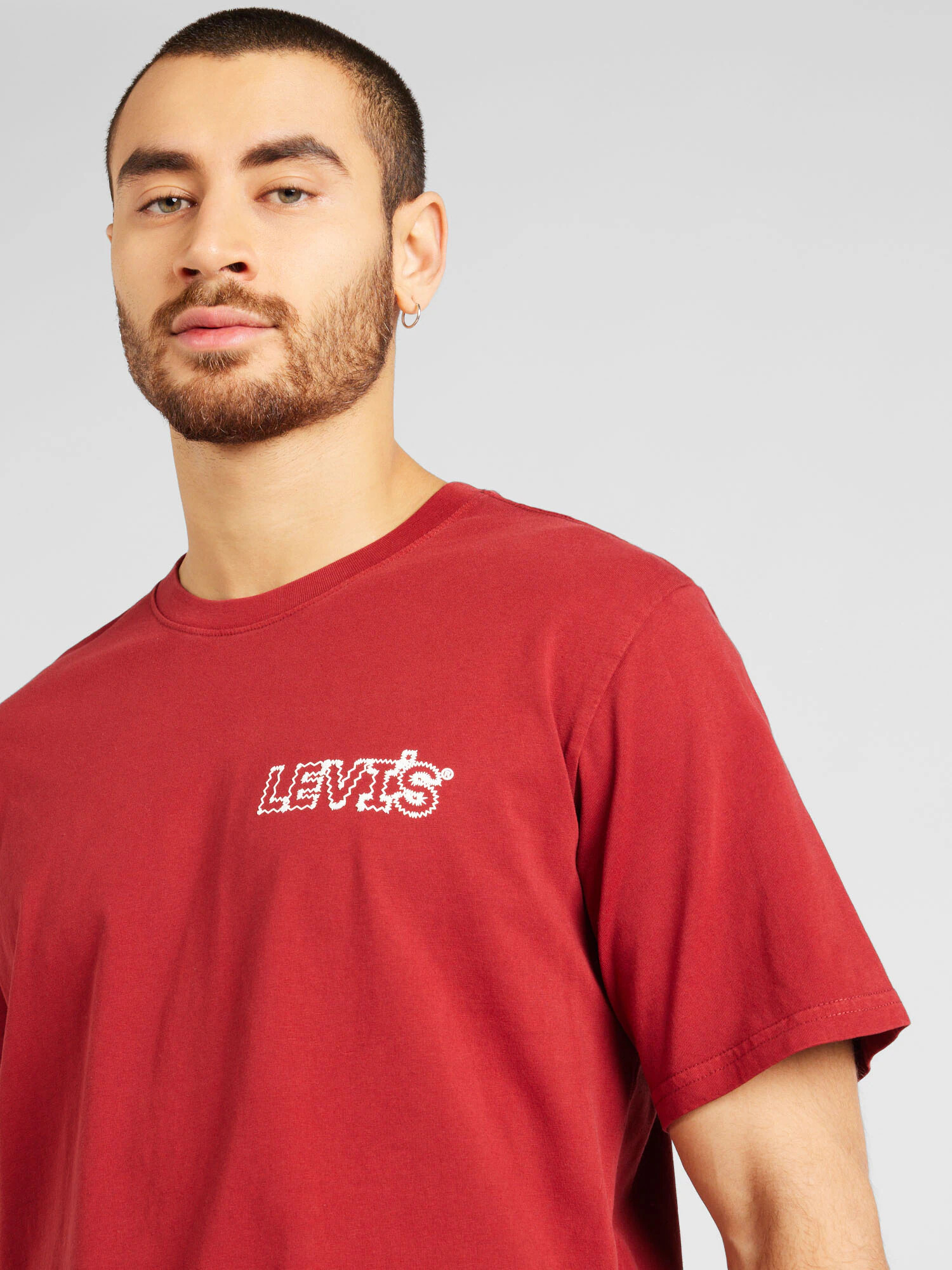 LEVI'S ® Tricou roși aprins / alb - Pled.ro