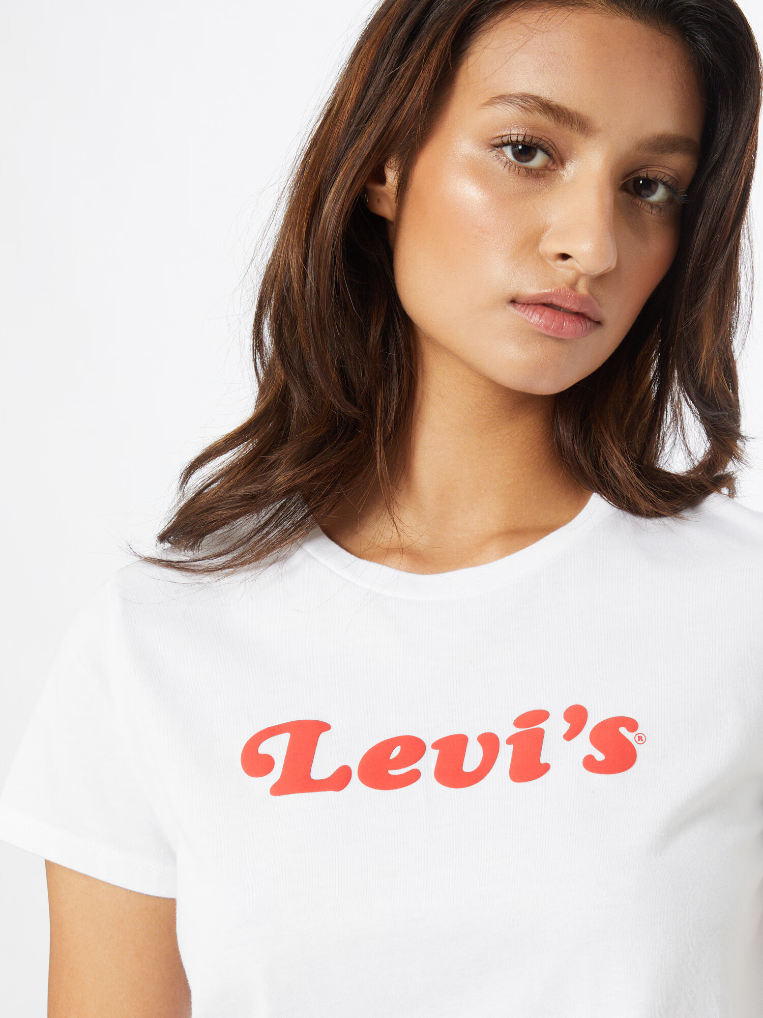 LEVI'S Tricou roșu deschis / alb - Pled.ro