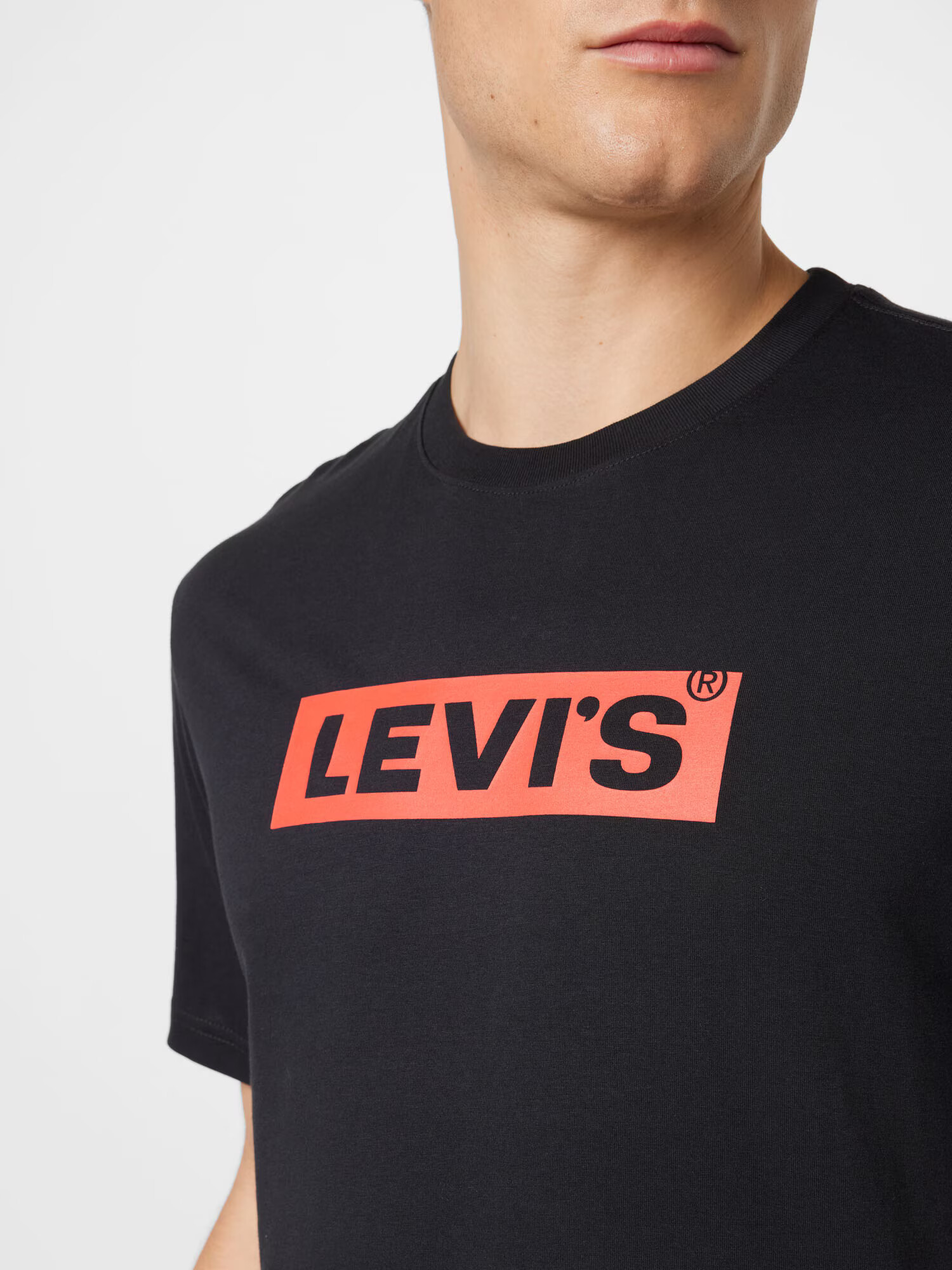 LEVI'S ® Tricou roșu deschis / negru - Pled.ro