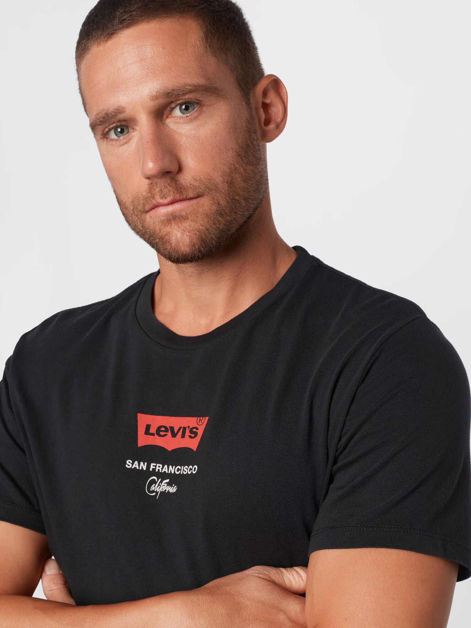 LEVI'S Tricou roșu / negru / alb - Pled.ro