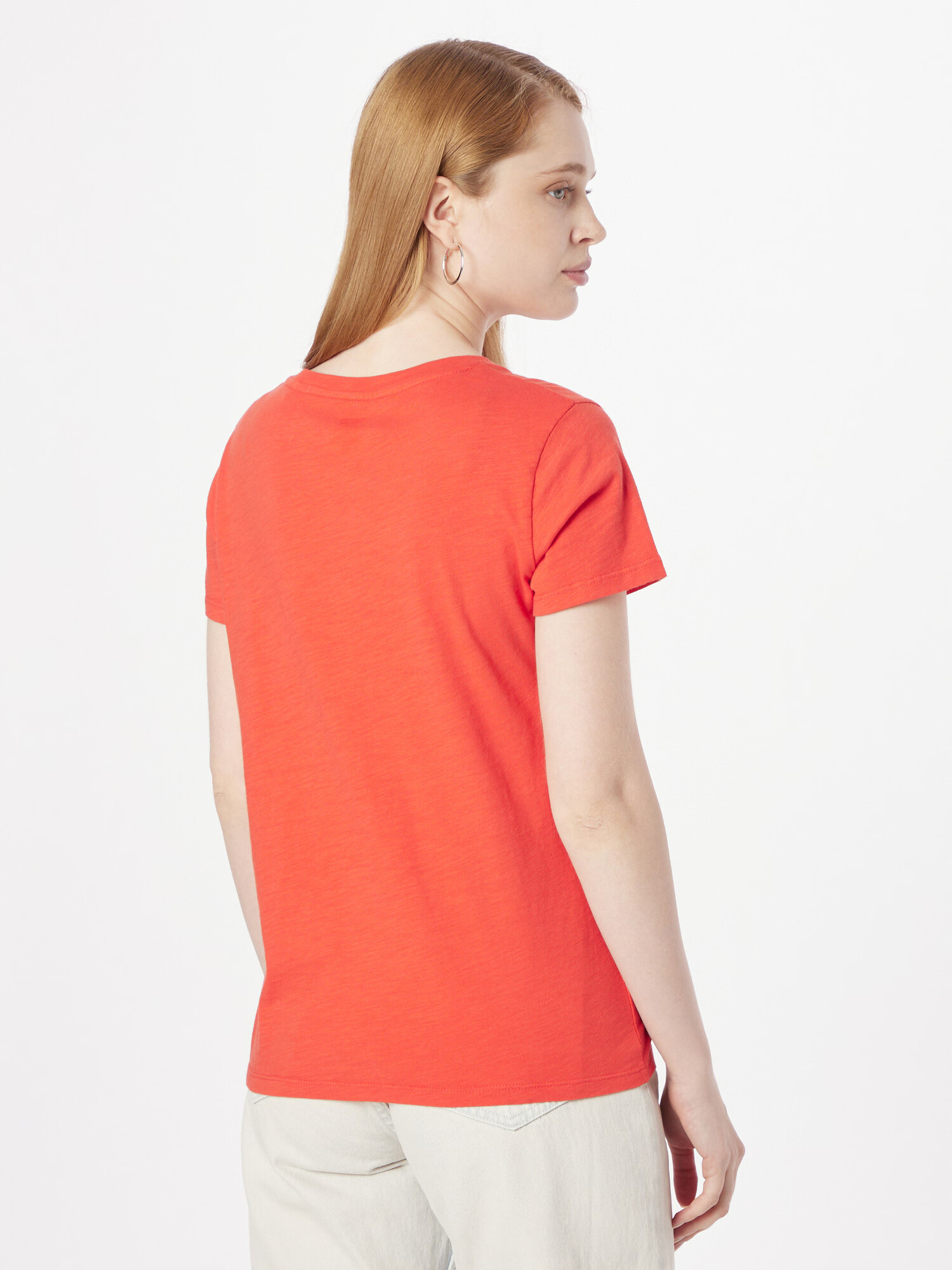 LEVI'S Tricou roșu orange / alb - Pled.ro