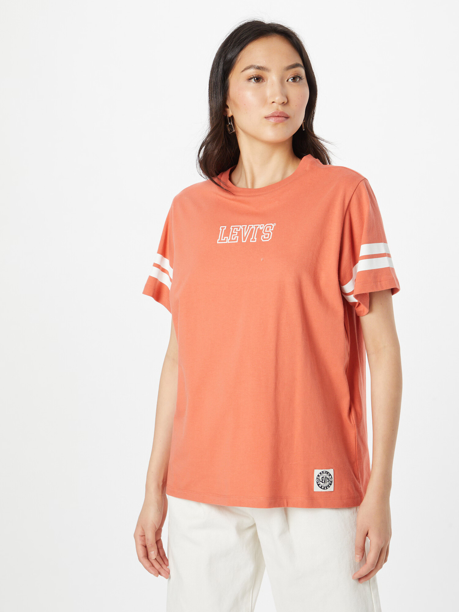 LEVI'S Tricou roșu pastel / alb - Pled.ro