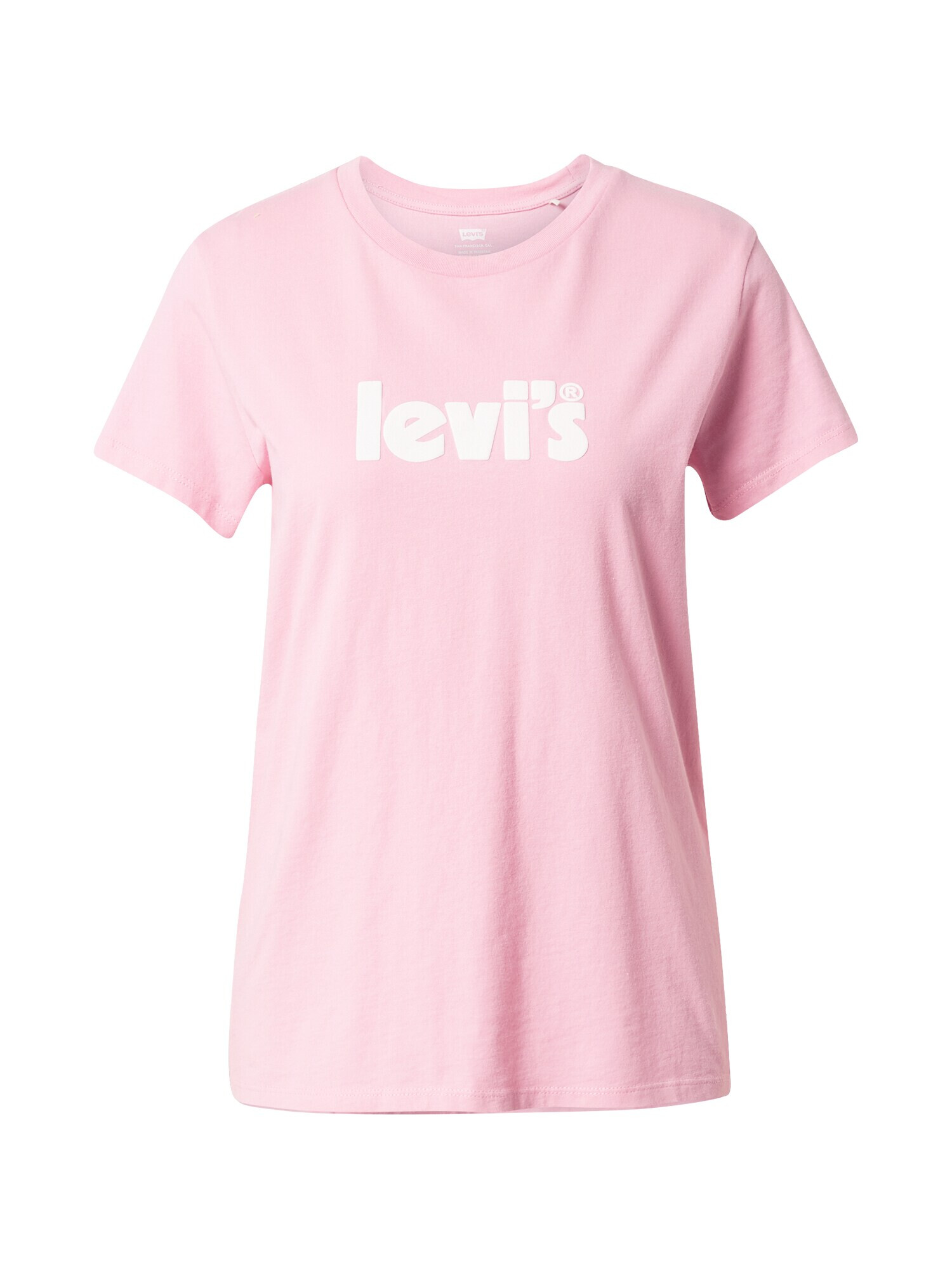 LEVI'S Tricou roz / alb - Pled.ro