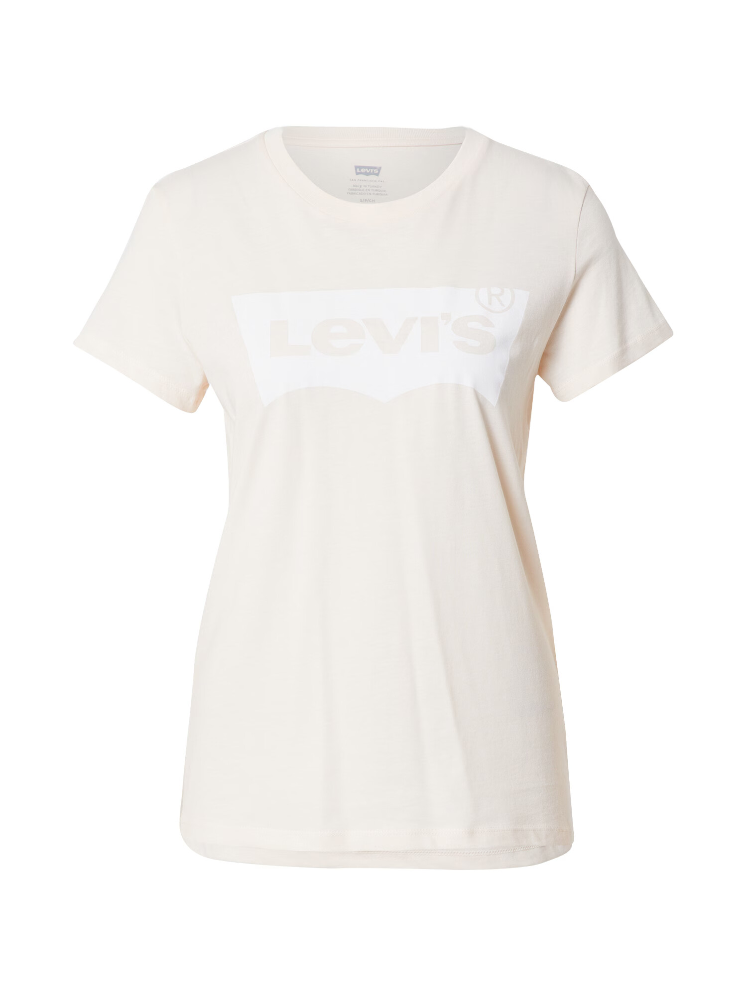 LEVI'S Tricou roz pastel / alb - Pled.ro