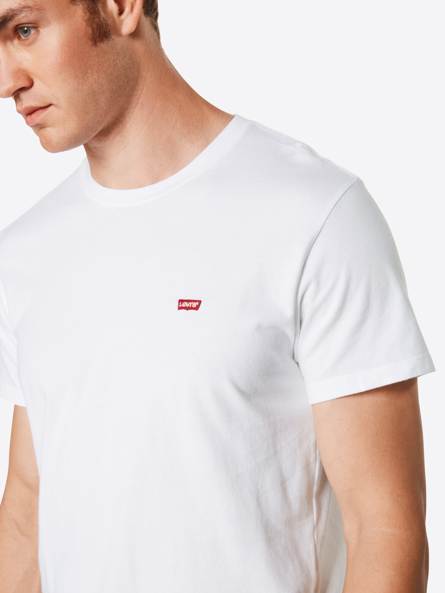 LEVI'S ® Tricou sângeriu / alb - Pled.ro