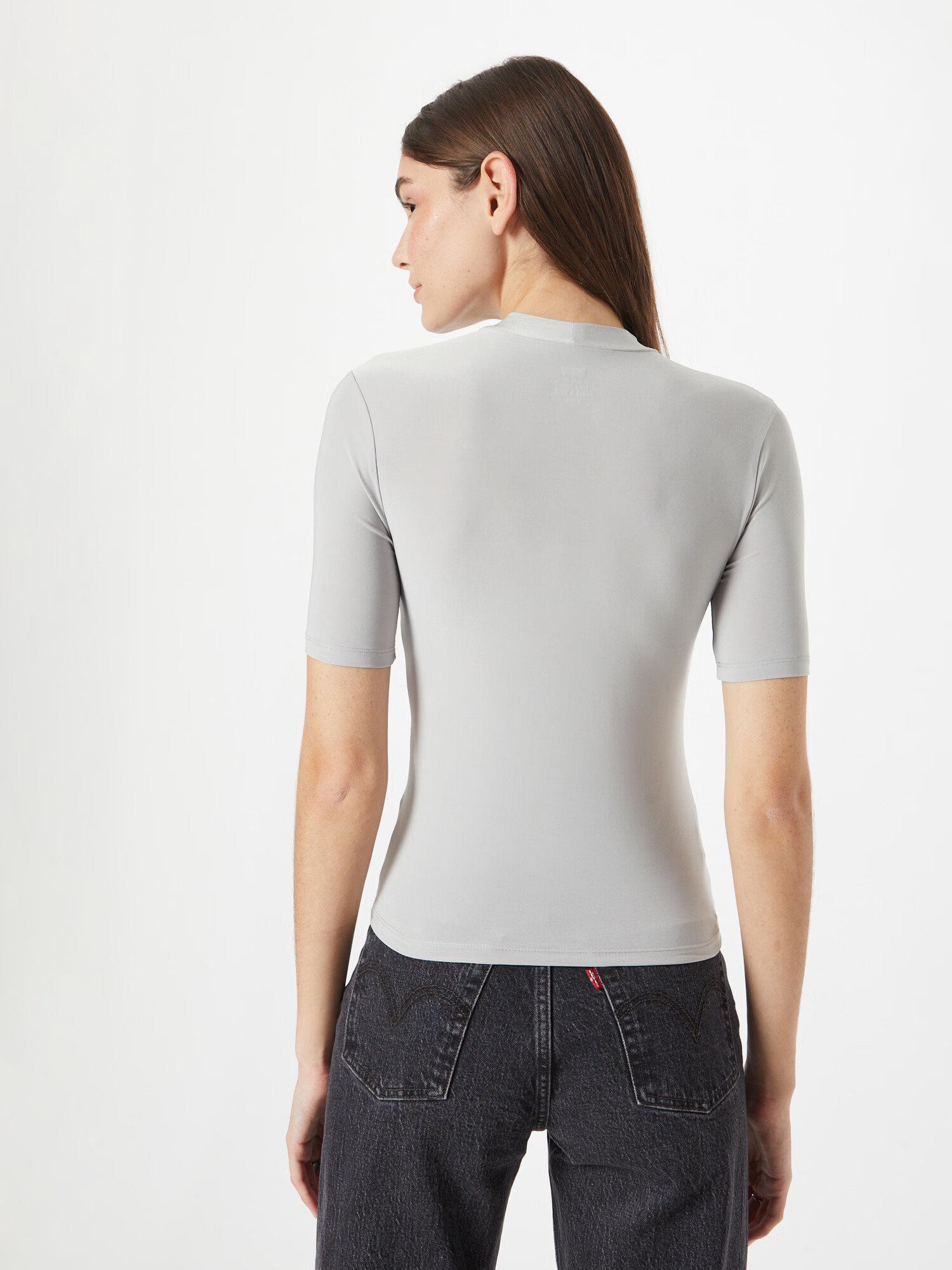 LEVI'S Tricou 'SIA' gri deschis / alb - Pled.ro