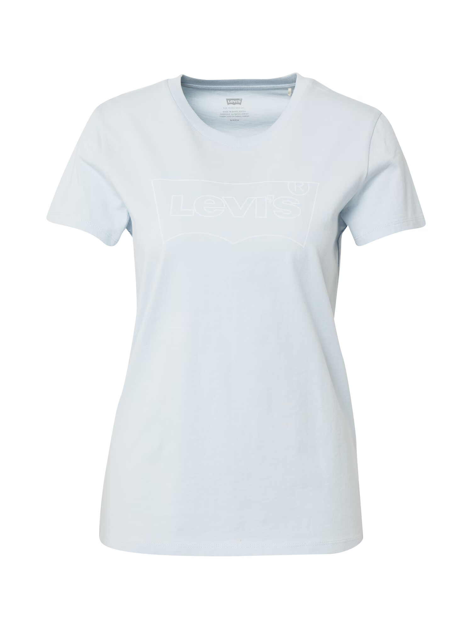 LEVI'S Tricou 'The Perfect' azur / alb - Pled.ro