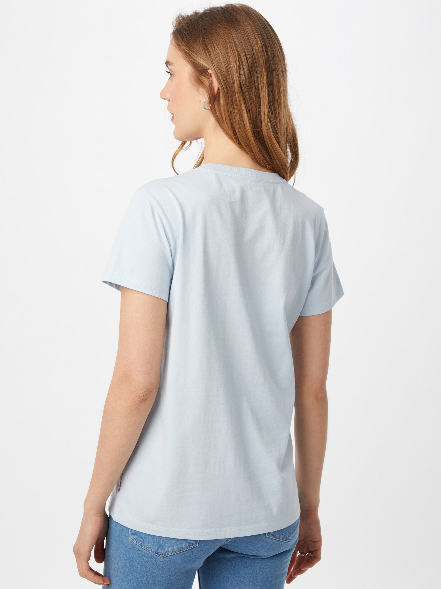 LEVI'S Tricou 'The Perfect' azur / alb - Pled.ro