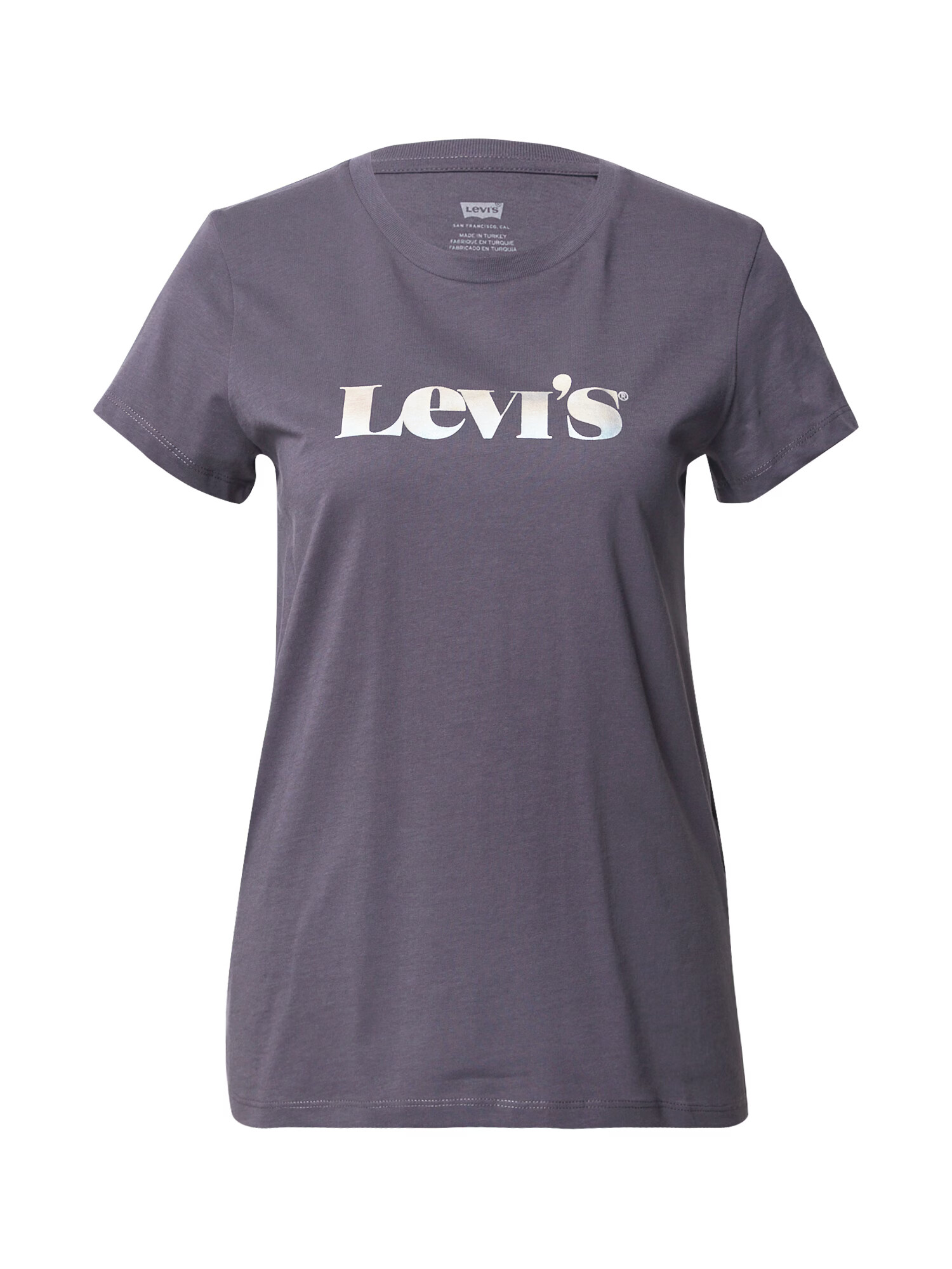 LEVI'S Tricou 'The Perfect' gri închis / alb - Pled.ro