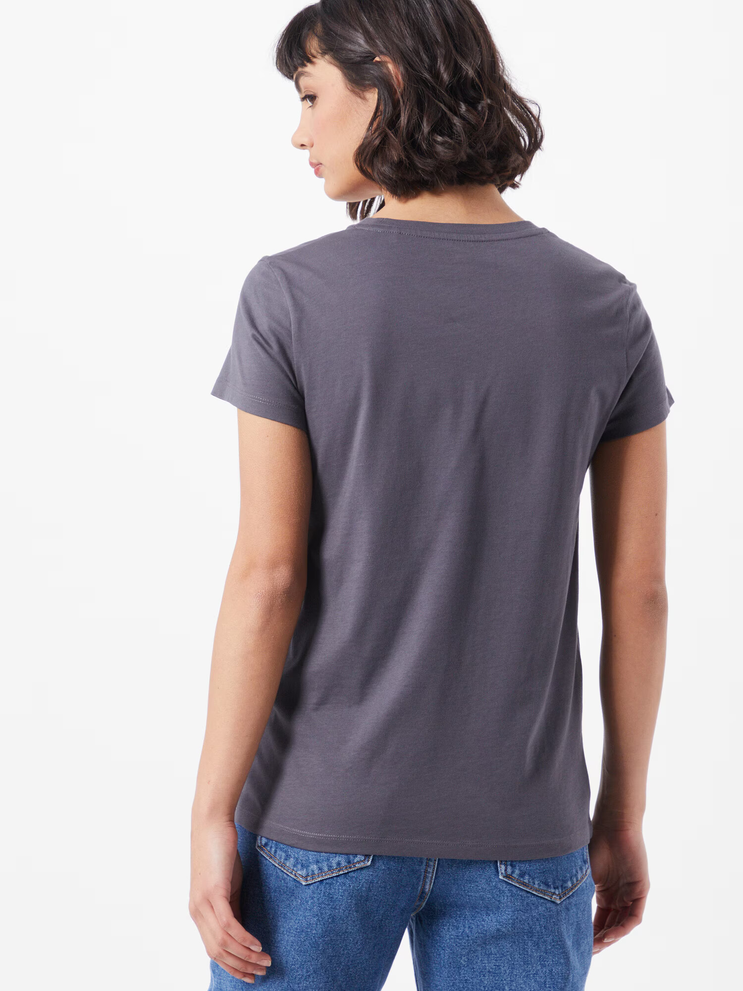 LEVI'S Tricou 'The Perfect' gri închis / alb - Pled.ro