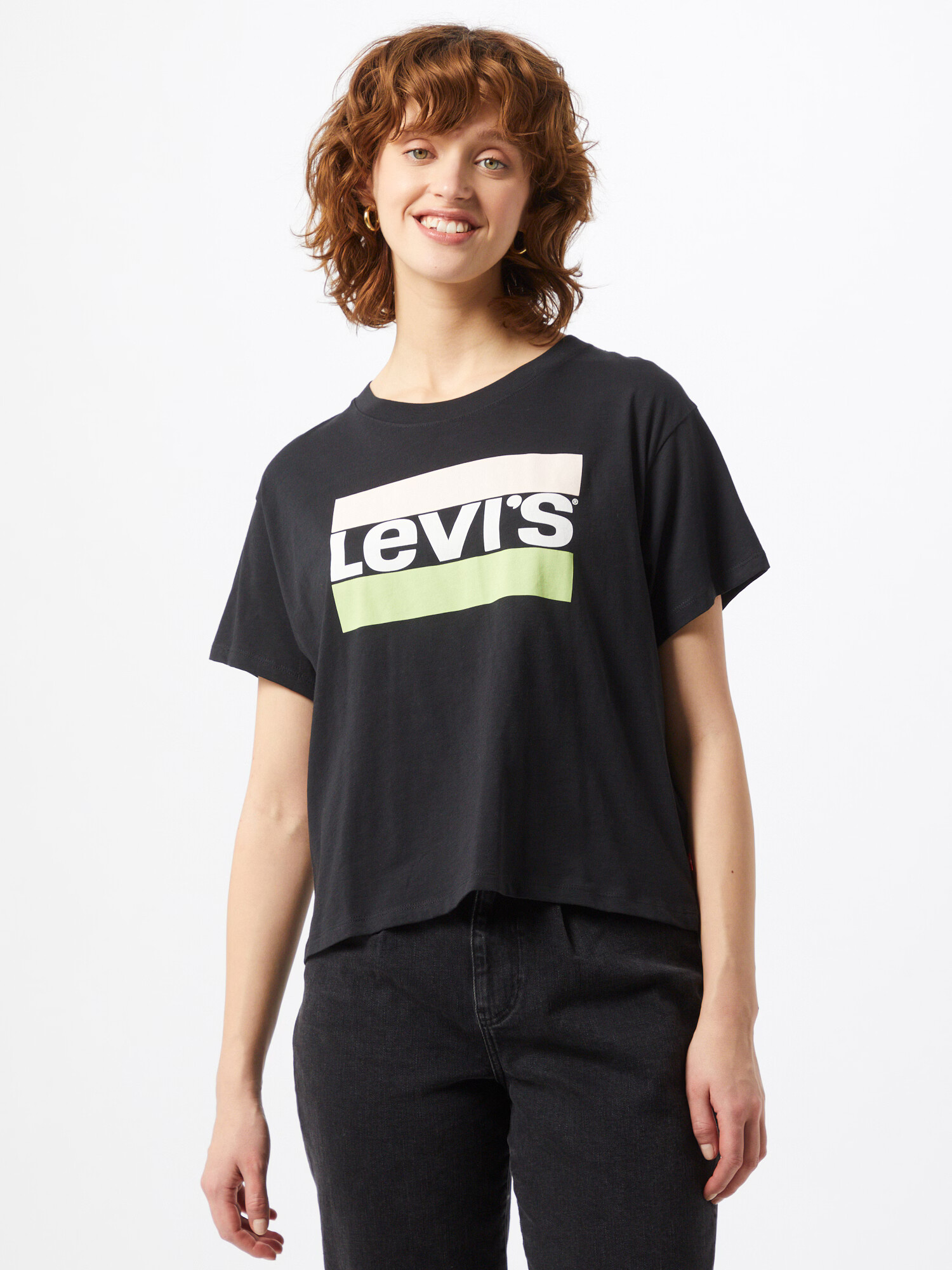 LEVI'S Tricou 'VARSITY' albastru noapte / verde / alb - Pled.ro