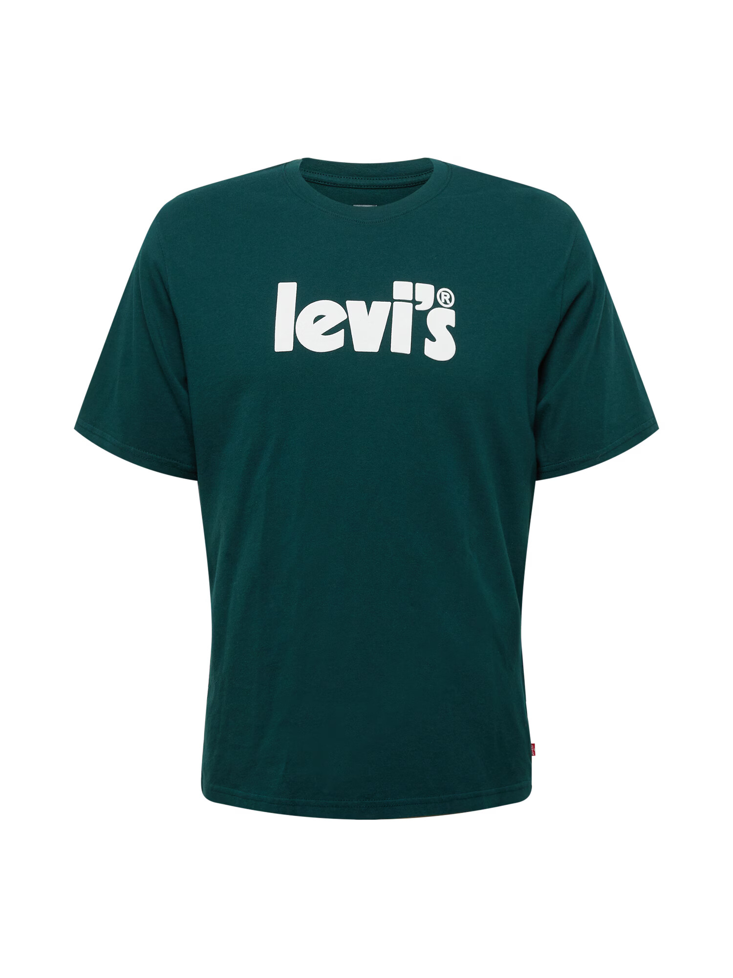 LEVI'S Tricou verde închis / alb - Pled.ro