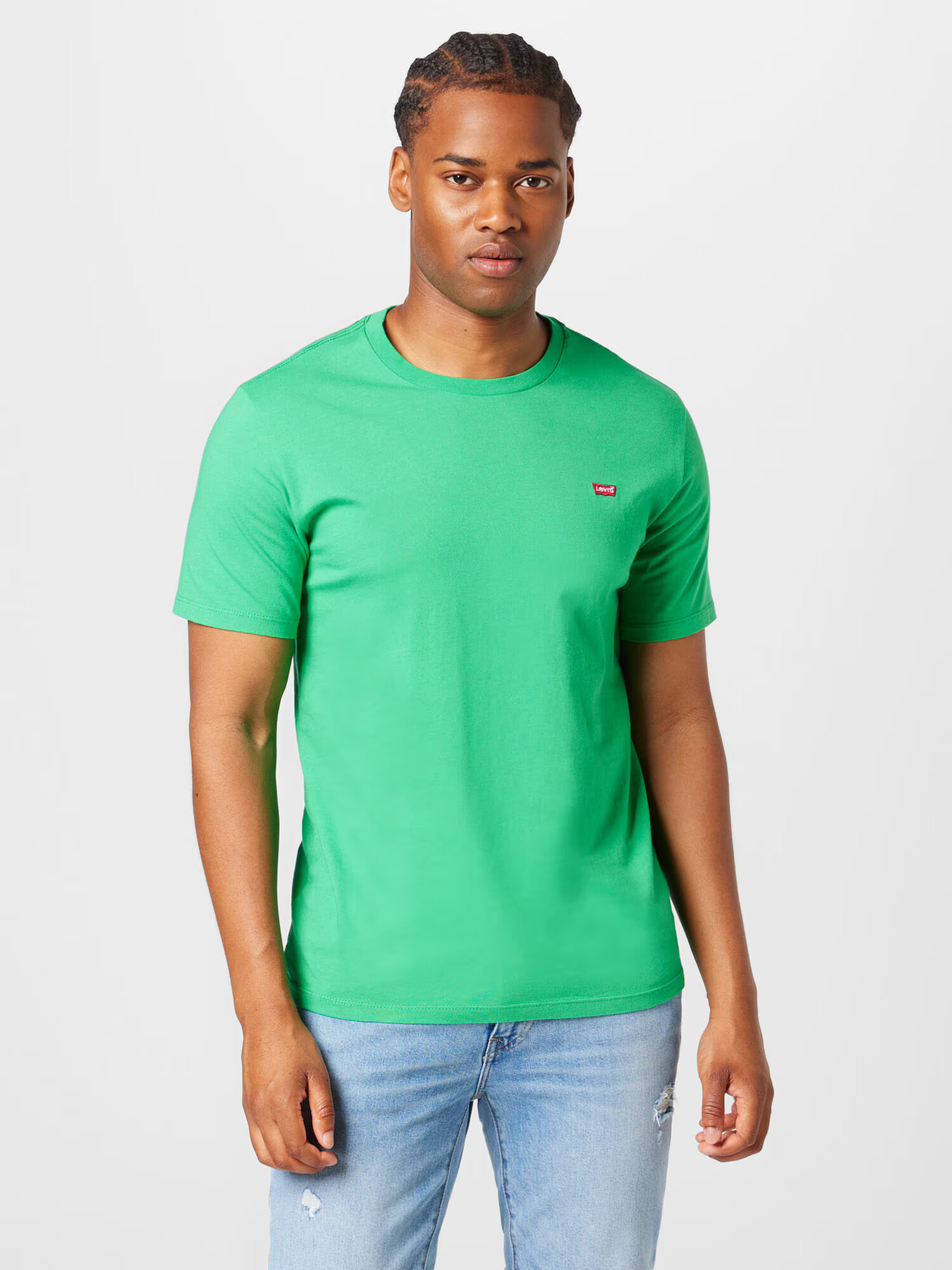 LEVI'S Tricou verde măr / roșu / alb - Pled.ro