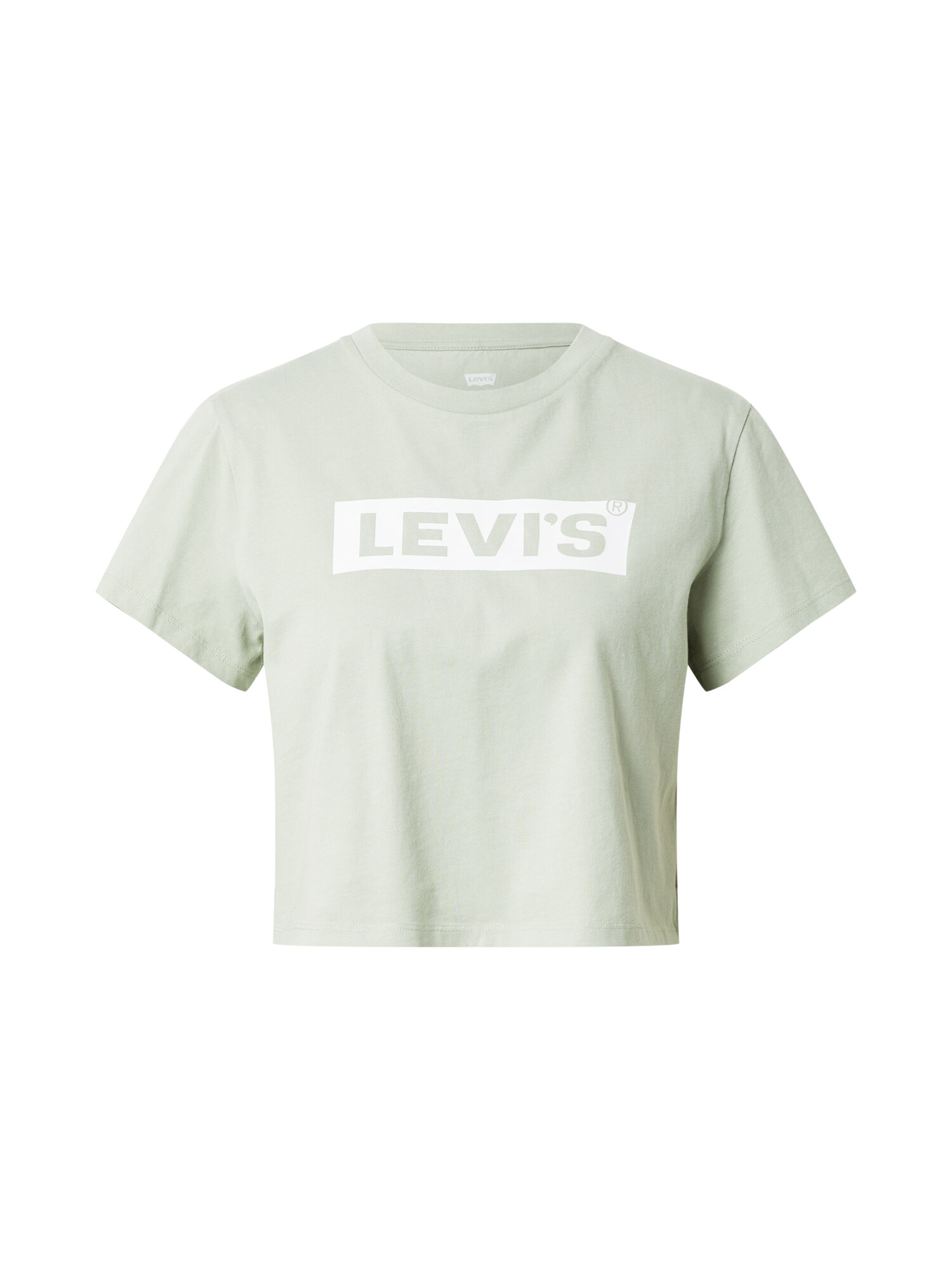 LEVI'S Tricou verde pastel / alb - Pled.ro