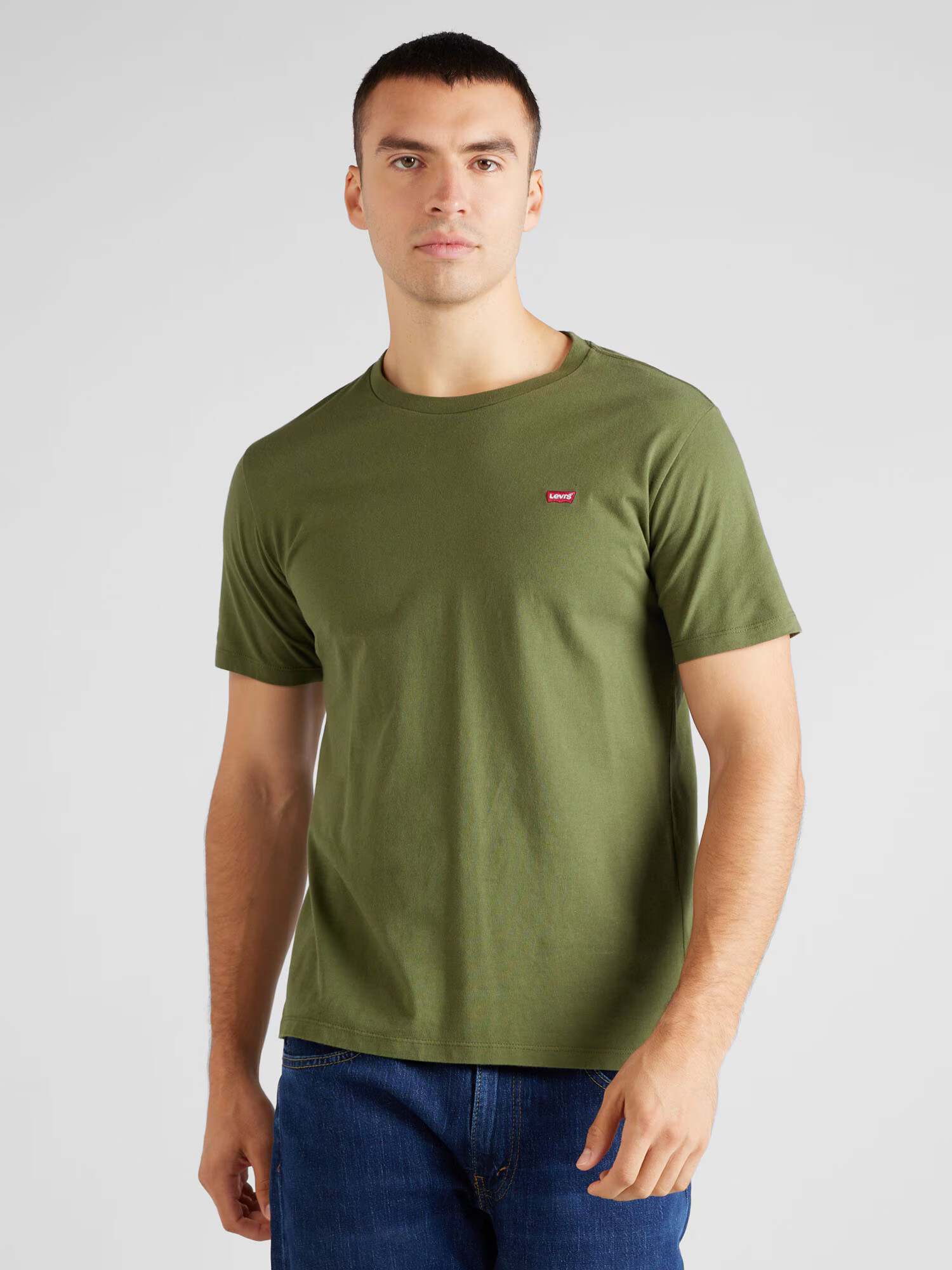 LEVI'S Tricou verde / roșu / alb - Pled.ro