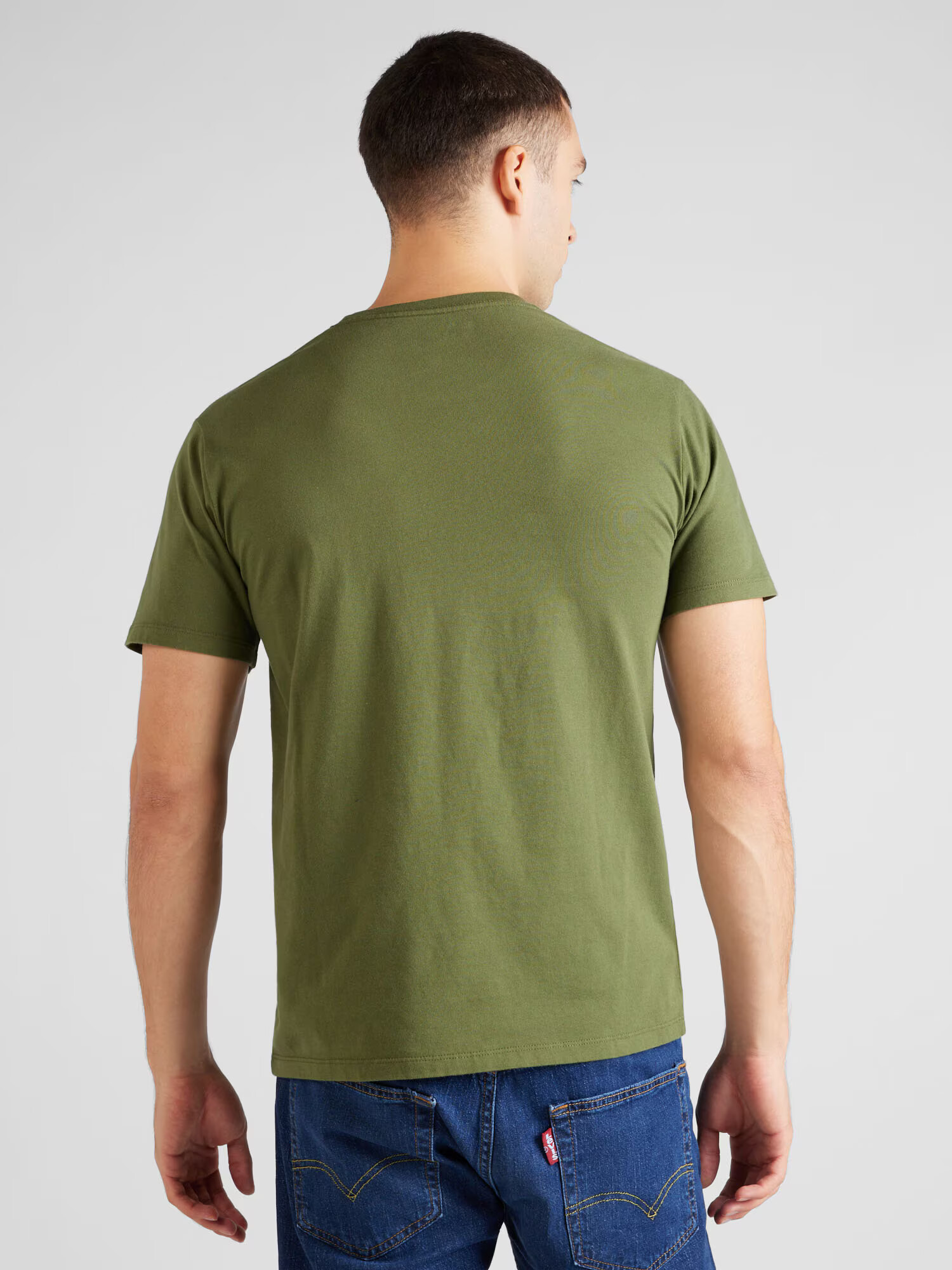 LEVI'S Tricou verde / roșu / alb - Pled.ro